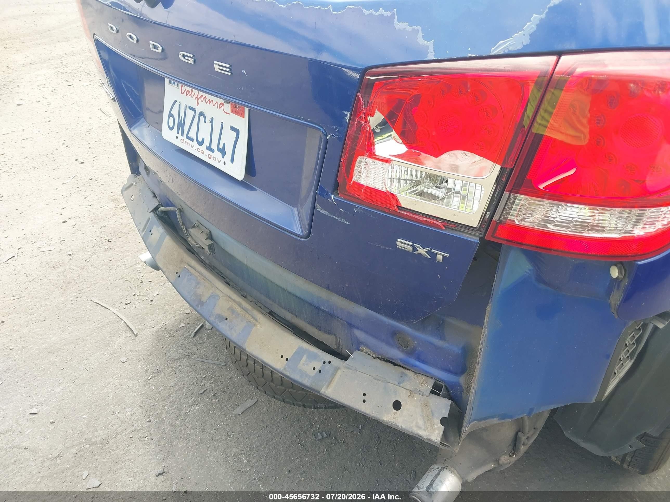 2012 Dodge Journey Sxt Blue vin: 3C4PDCBG7CT331227