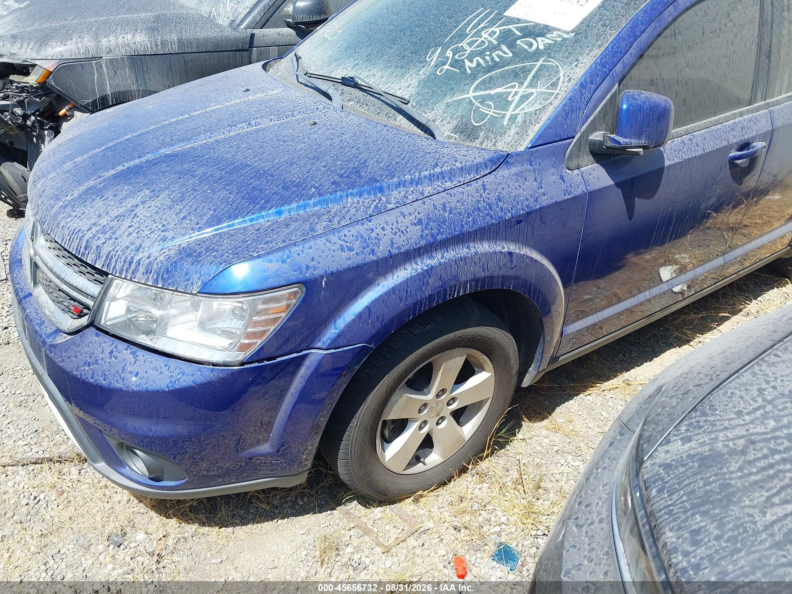 2012 Dodge Journey Sxt Blue vin: 3C4PDCBG7CT331227