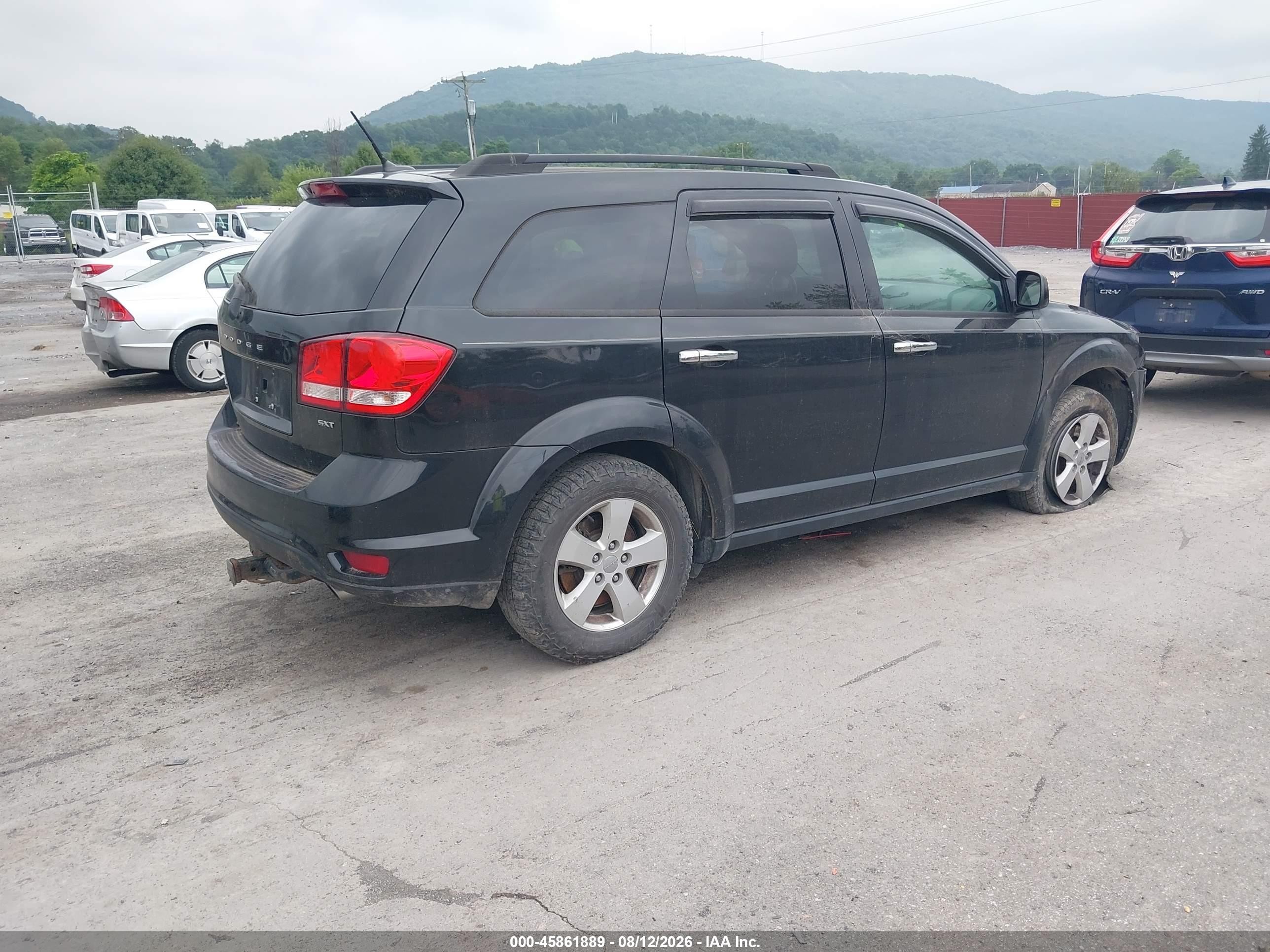 2012 Dodge Journey Sxt Black vin: 3C4PDCBG7CT341854