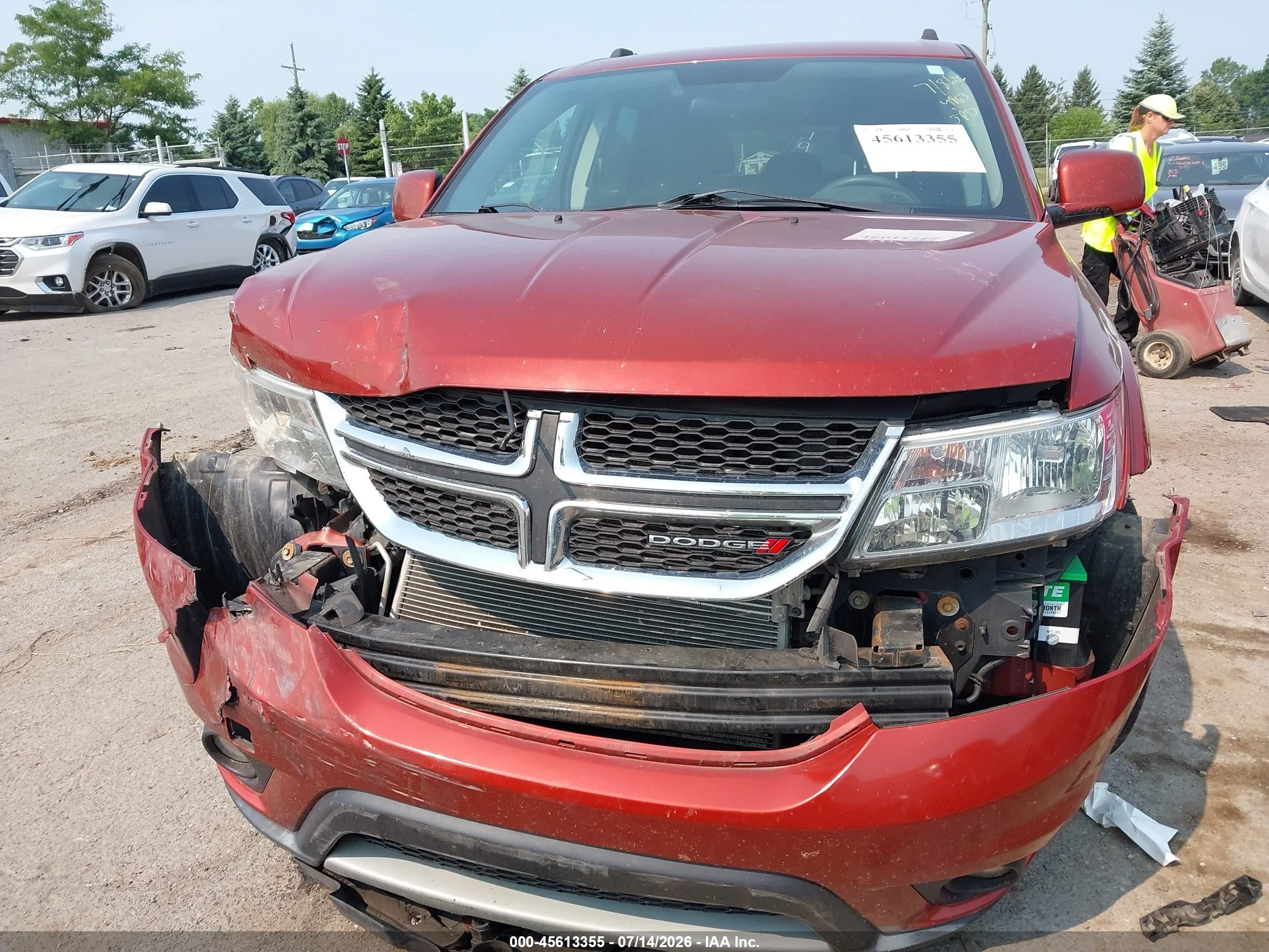 2013 Dodge Journey Sxt Orange vin: 3C4PDCBG7DT564963