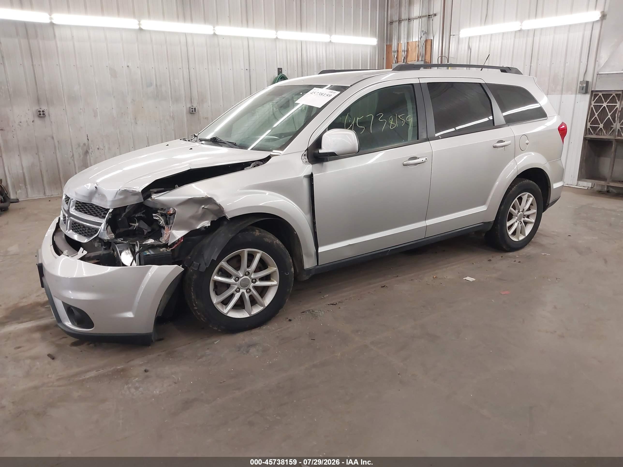 2013 Dodge Journey Sxt Silver vin: 3C4PDCBG7DT568012