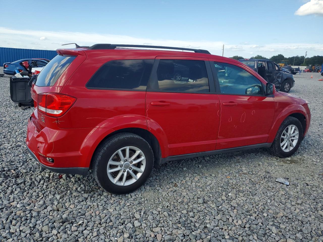 2013 Dodge Journey Sxt Red vin: 3C4PDCBG7DT614048
