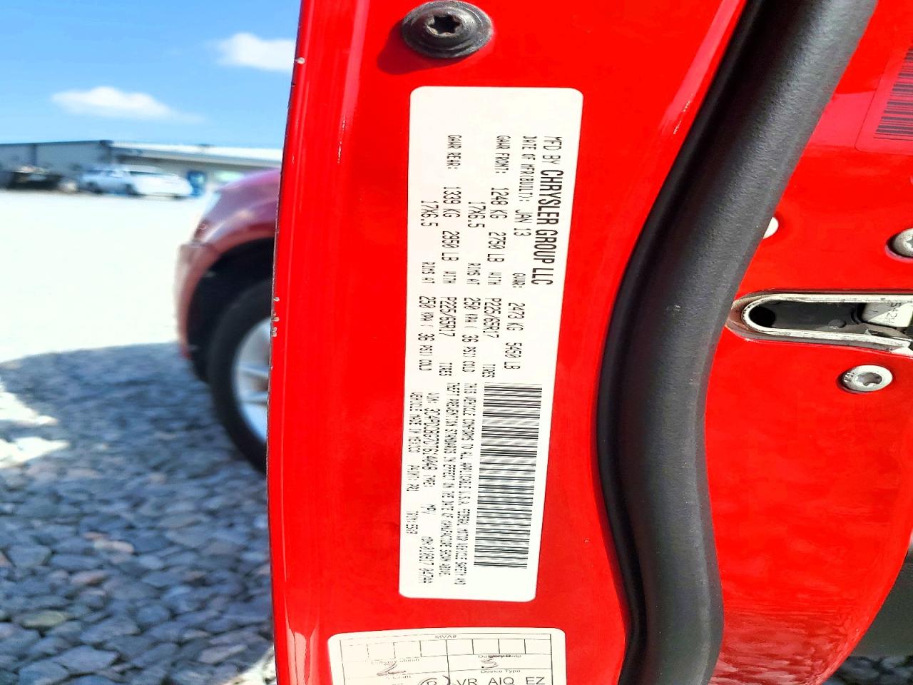 2013 Dodge Journey Sxt Red vin: 3C4PDCBG7DT614048