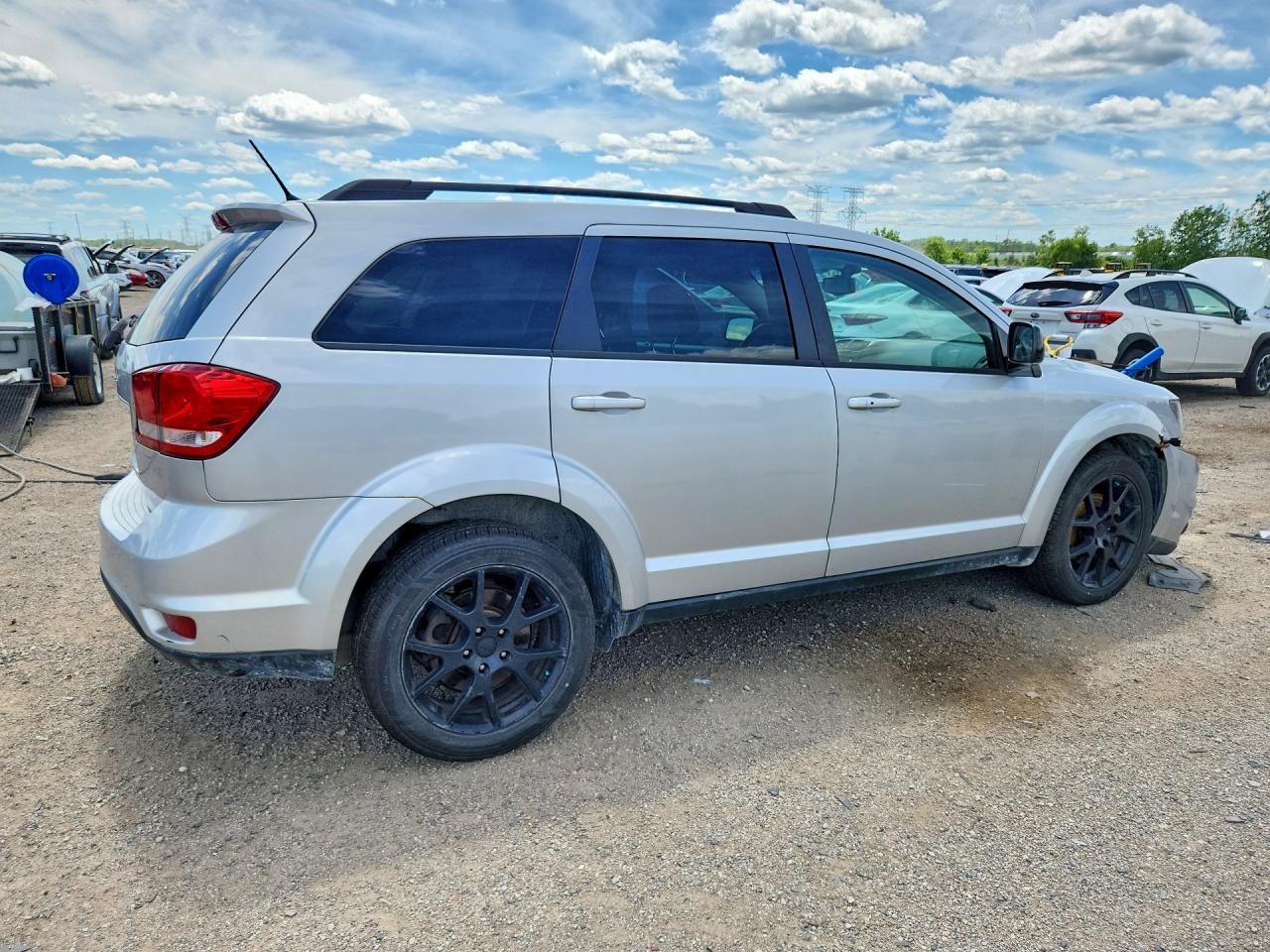 2014 Dodge Journey Sxt Silver vin: 3C4PDCBG7ET120600
