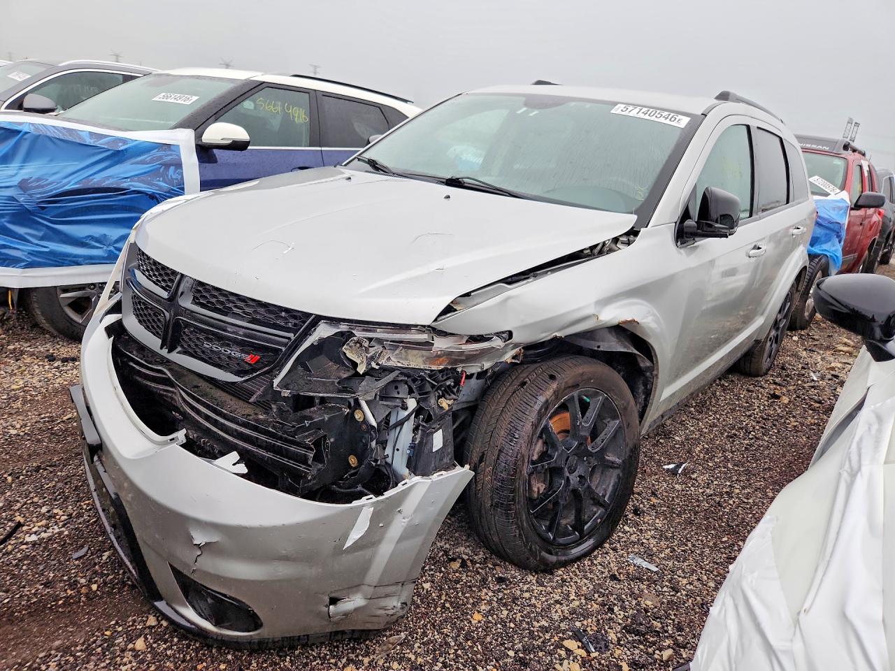 2014 Dodge Journey Sxt Silver vin: 3C4PDCBG7ET120600