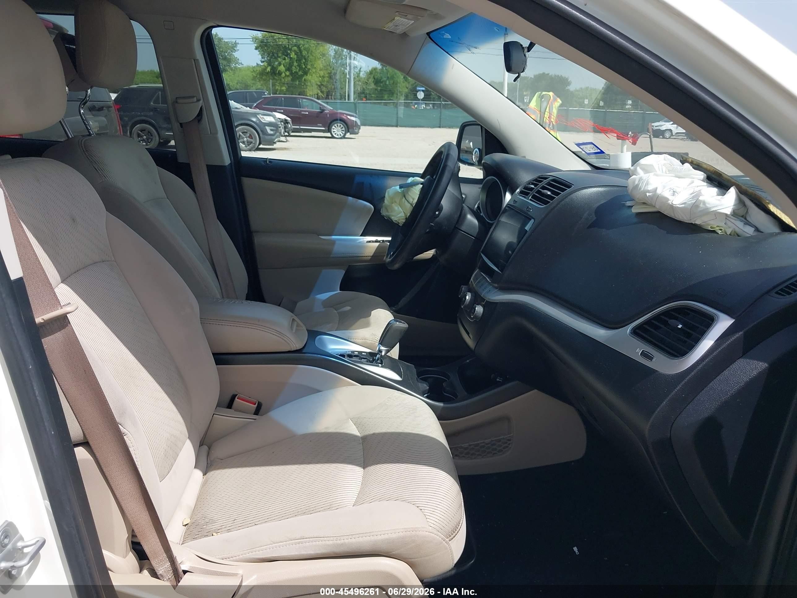2014 Dodge Journey Sxt Белый vin: 3C4PDCBG7ET126803