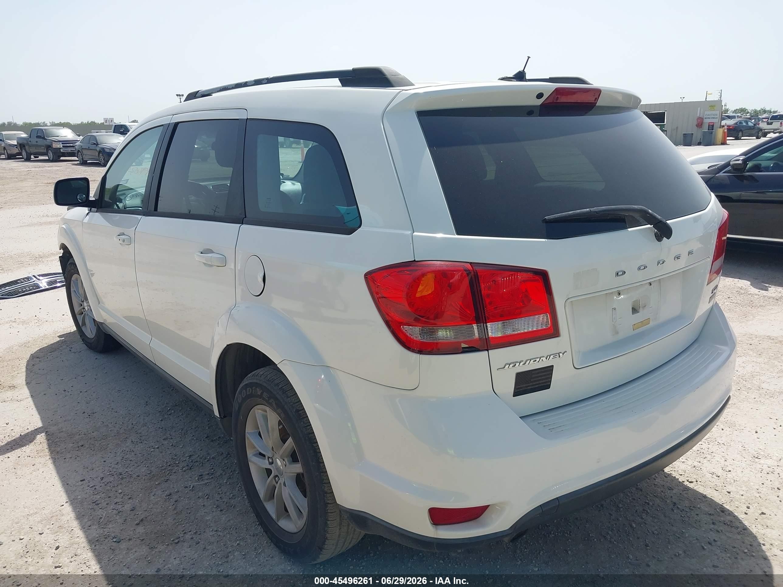 2014 Dodge Journey Sxt Белый vin: 3C4PDCBG7ET126803