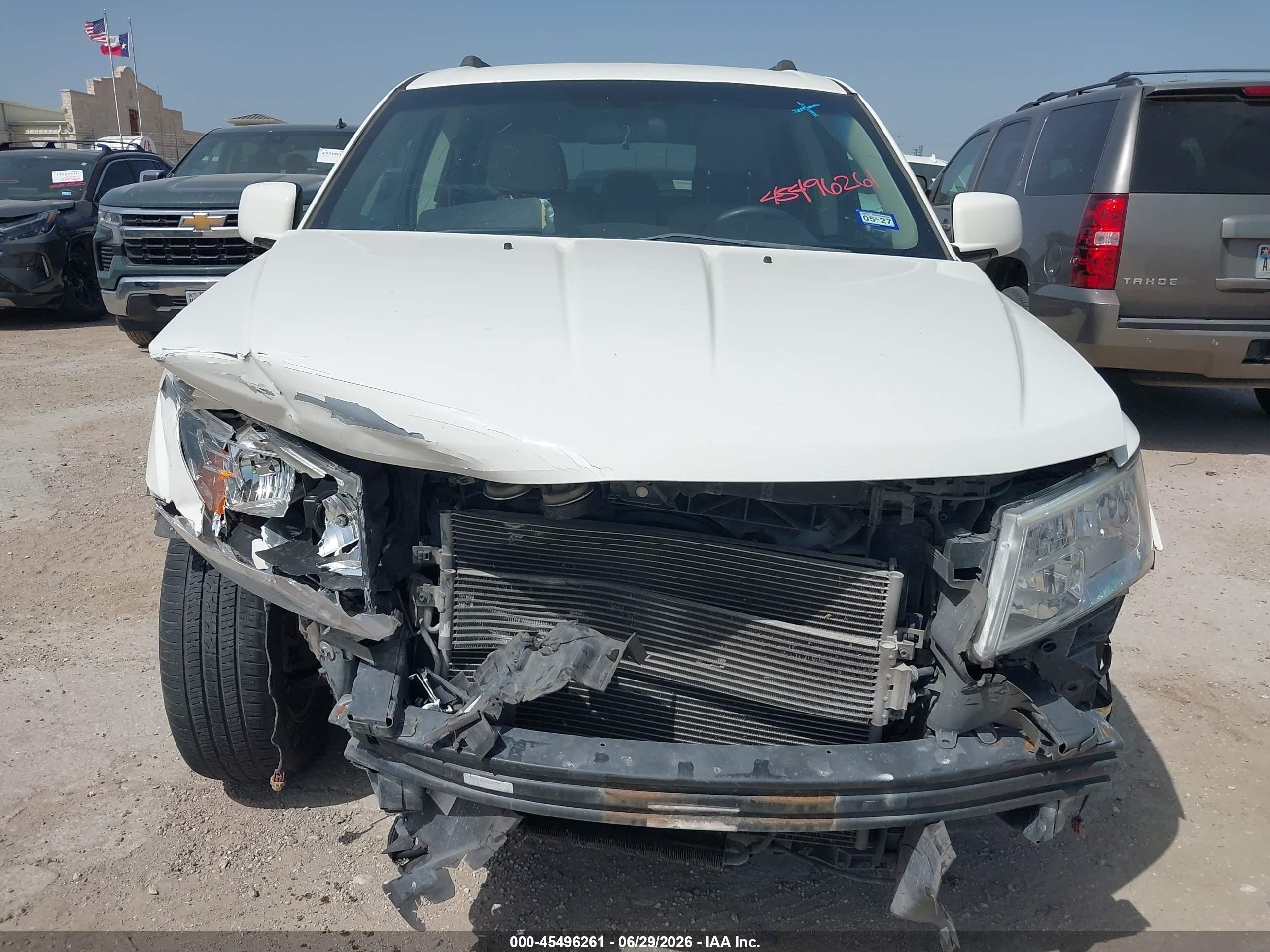 2014 Dodge Journey Sxt Белый vin: 3C4PDCBG7ET126803