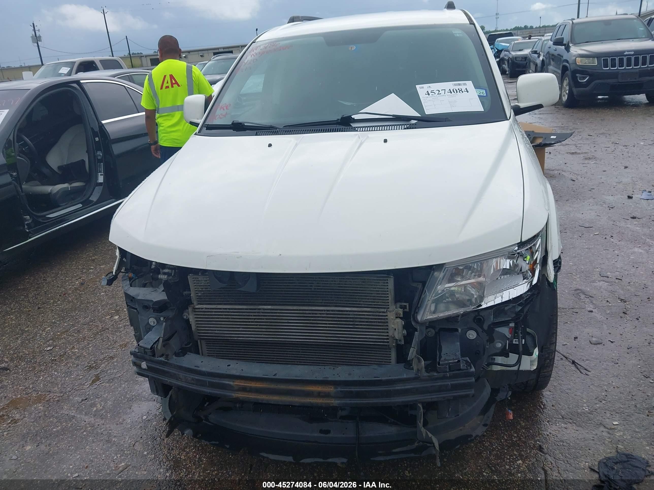 2014 Dodge Journey Sxt Белый vin: 3C4PDCBG7ET176312