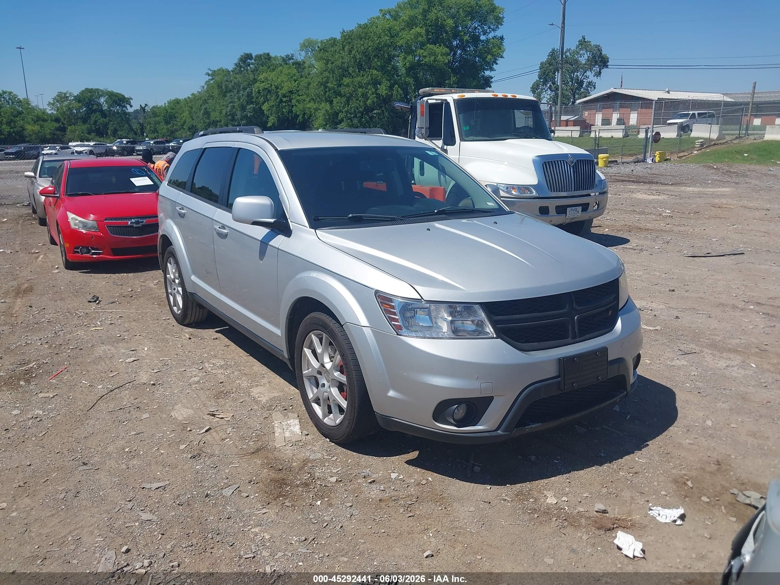 2014 Dodge Journey Sxt Silver vin: 3C4PDCBG7ET227047