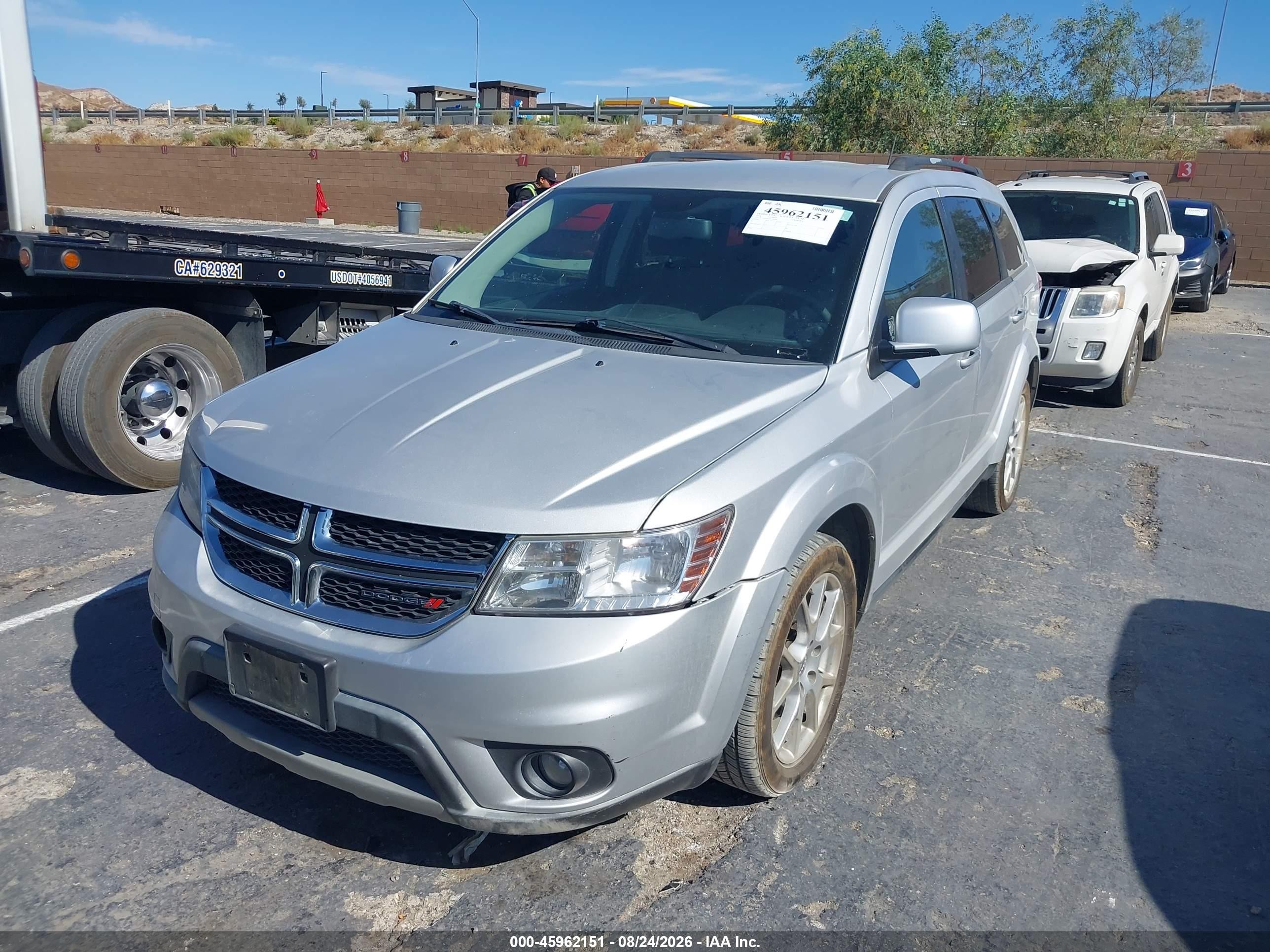 2014 Dodge Journey Sxt Silver vin: 3C4PDCBG7ET287880