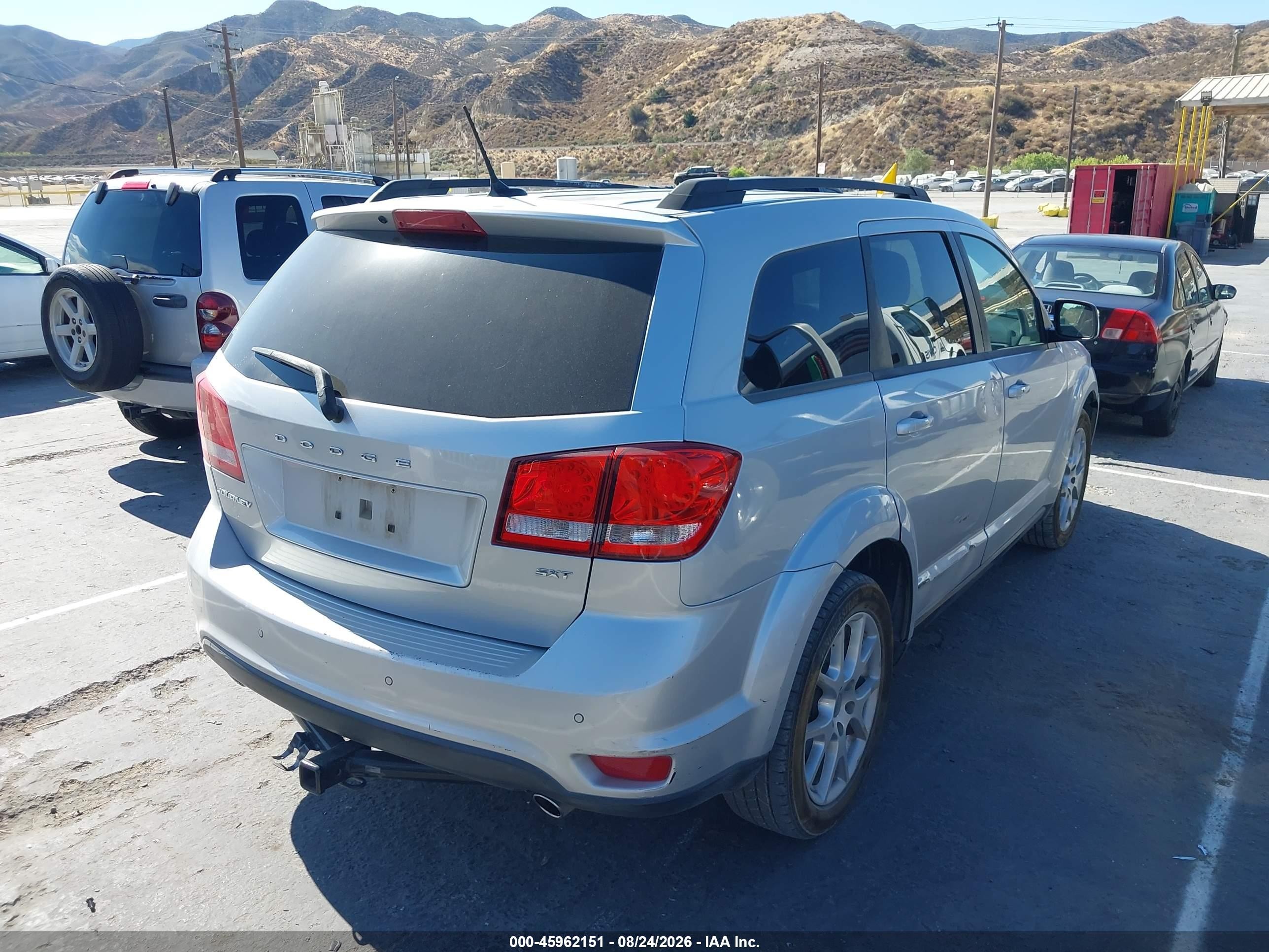 2014 Dodge Journey Sxt Silver vin: 3C4PDCBG7ET287880
