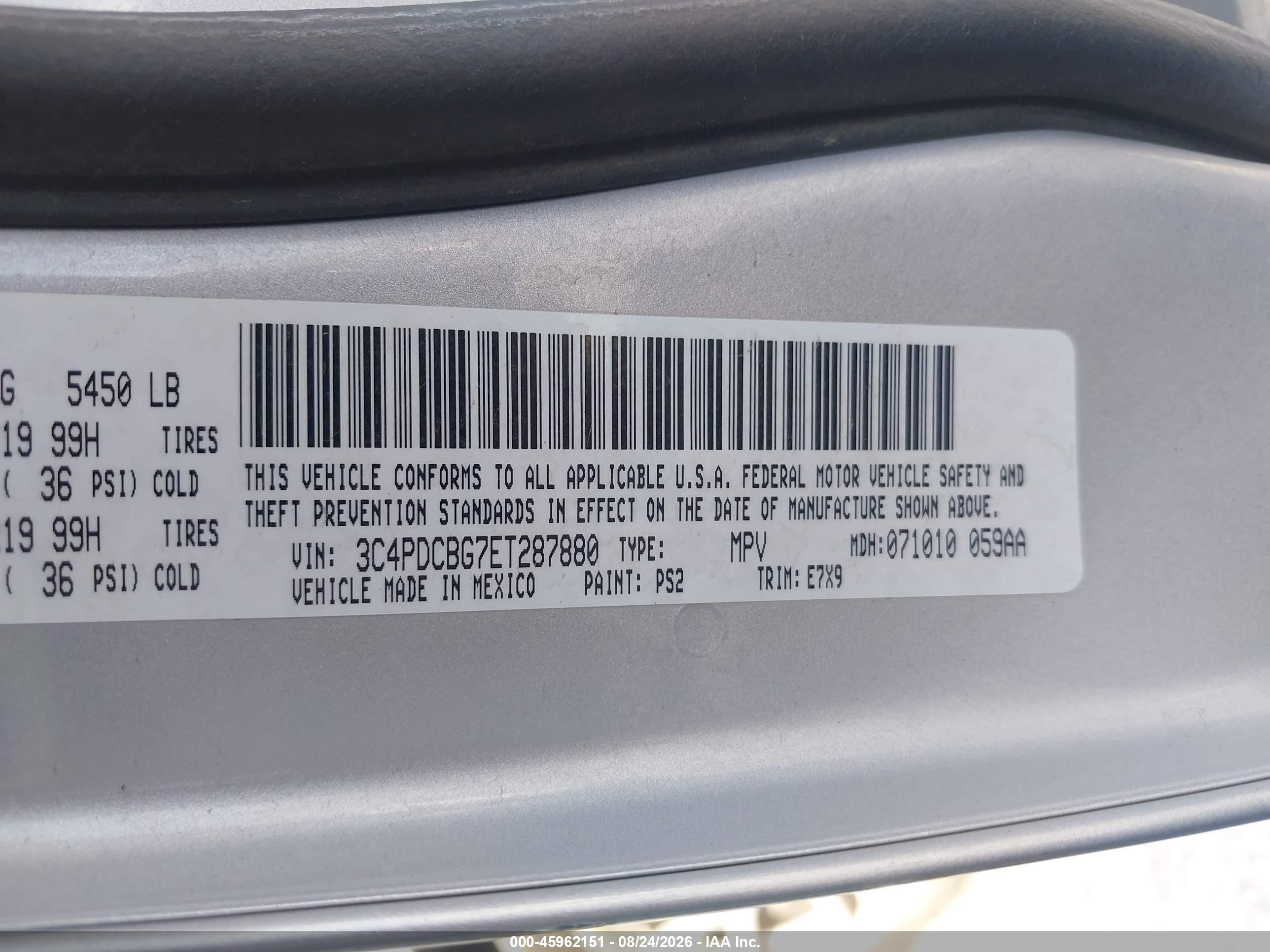 2014 Dodge Journey Sxt Silver vin: 3C4PDCBG7ET287880