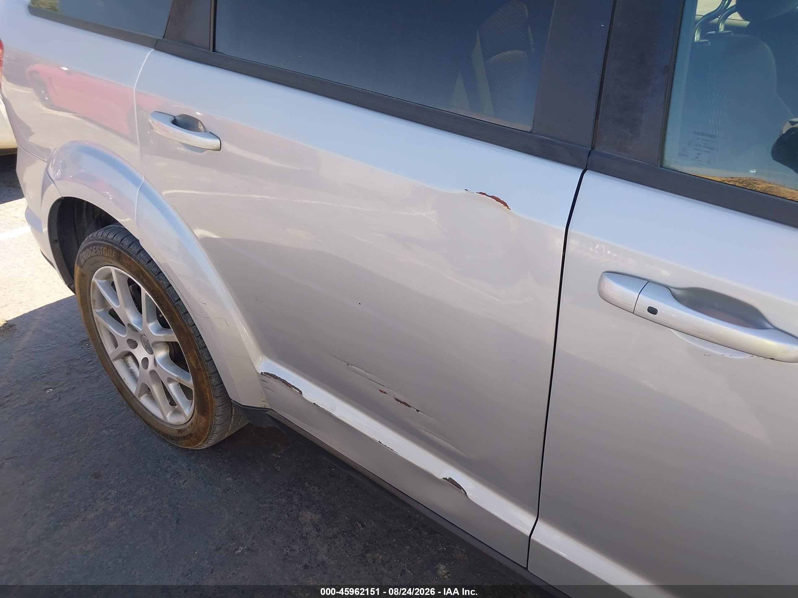 2014 Dodge Journey Sxt Silver vin: 3C4PDCBG7ET287880