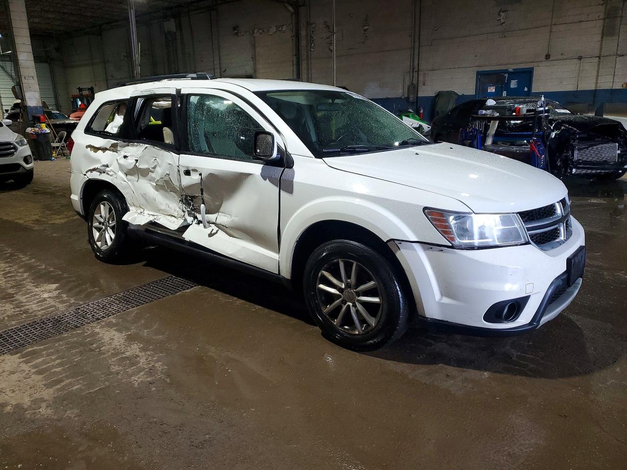 2015 Dodge Journey Sxt White vin: 3C4PDCBG7FT524952