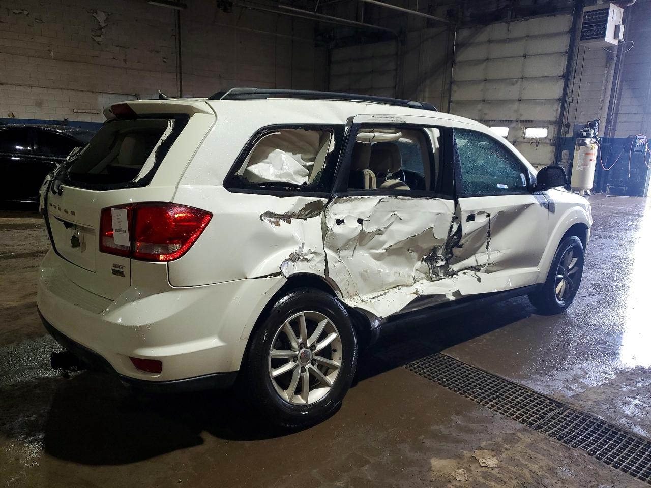 2015 Dodge Journey Sxt White vin: 3C4PDCBG7FT524952