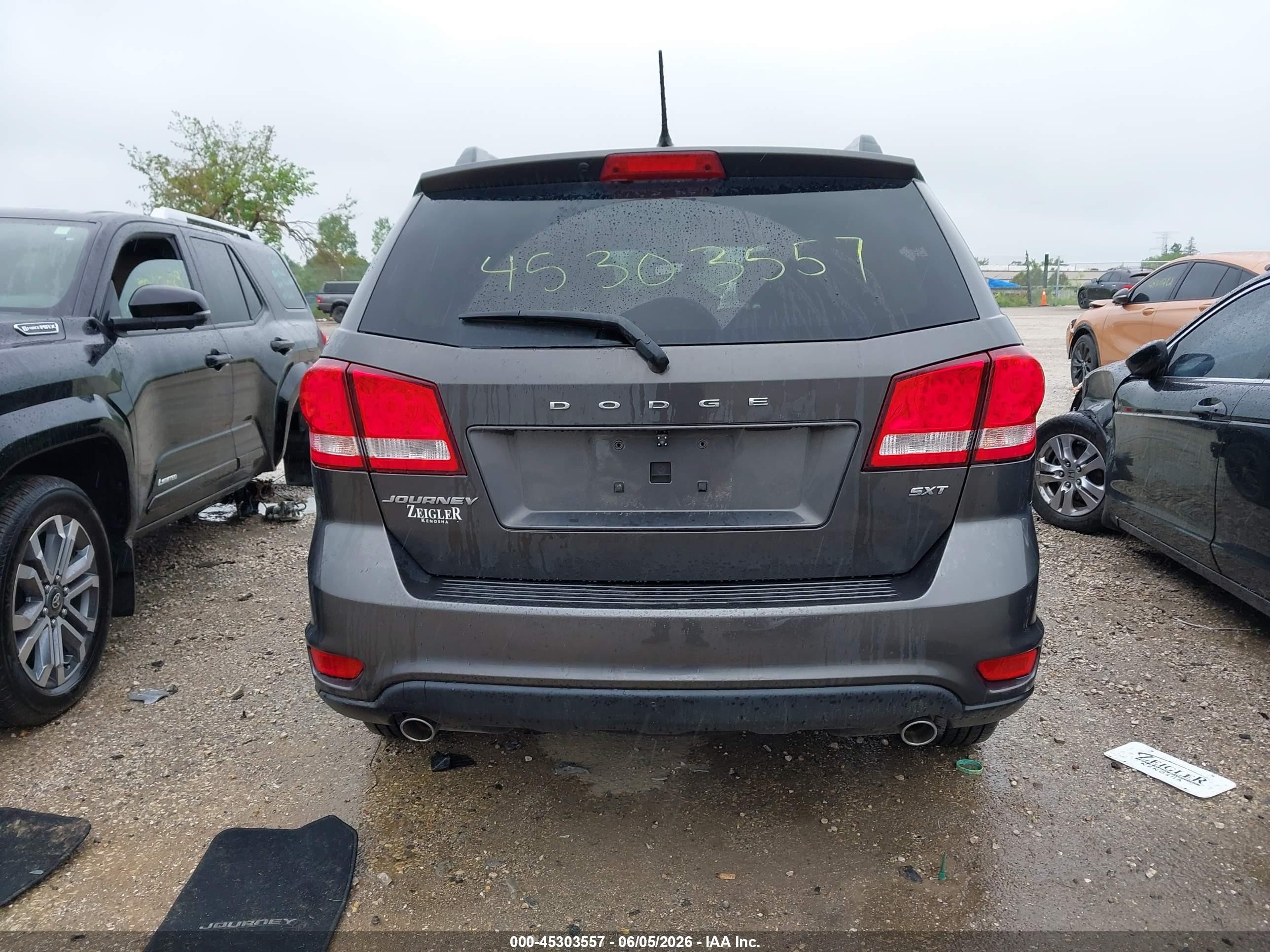 2015 Dodge Journey Sxt Gray vin: 3C4PDCBG7FT535689