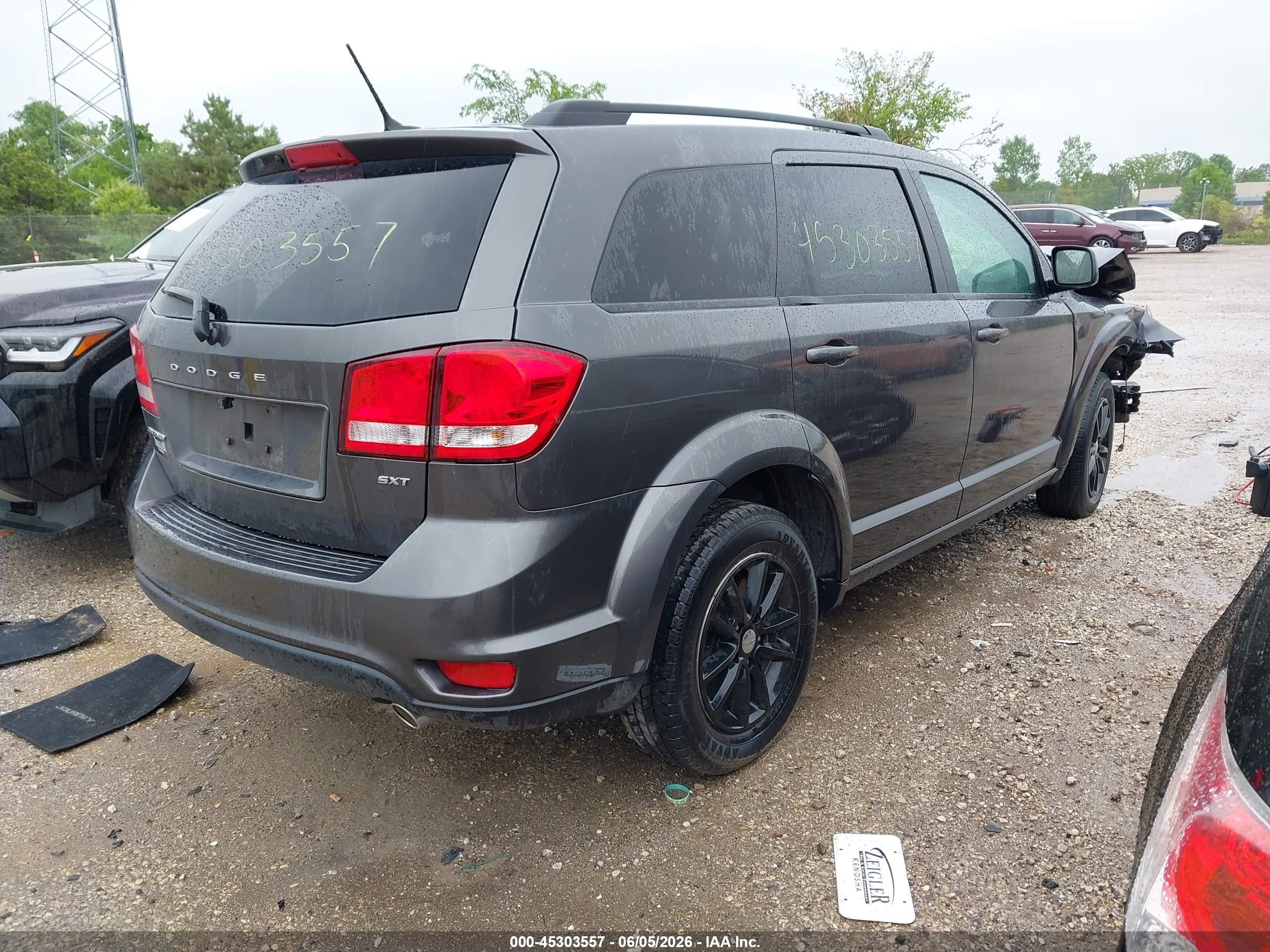 2015 Dodge Journey Sxt Gray vin: 3C4PDCBG7FT535689
