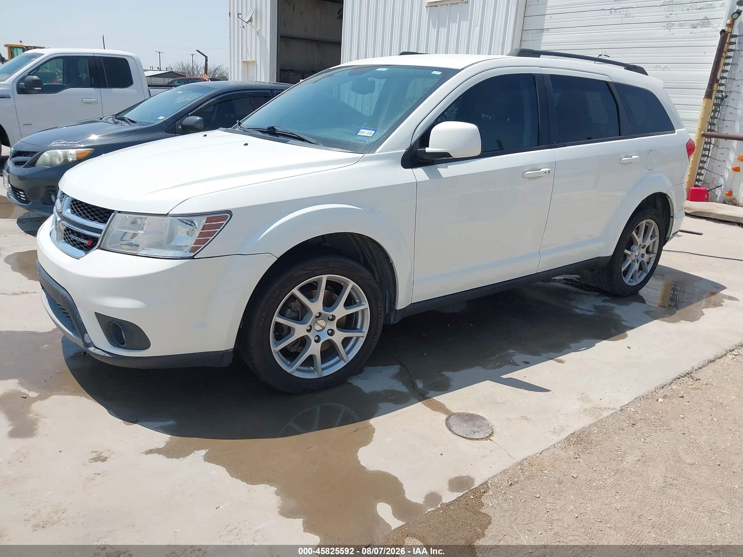 2015 Dodge Journey Sxt White vin: 3C4PDCBG7FT543310