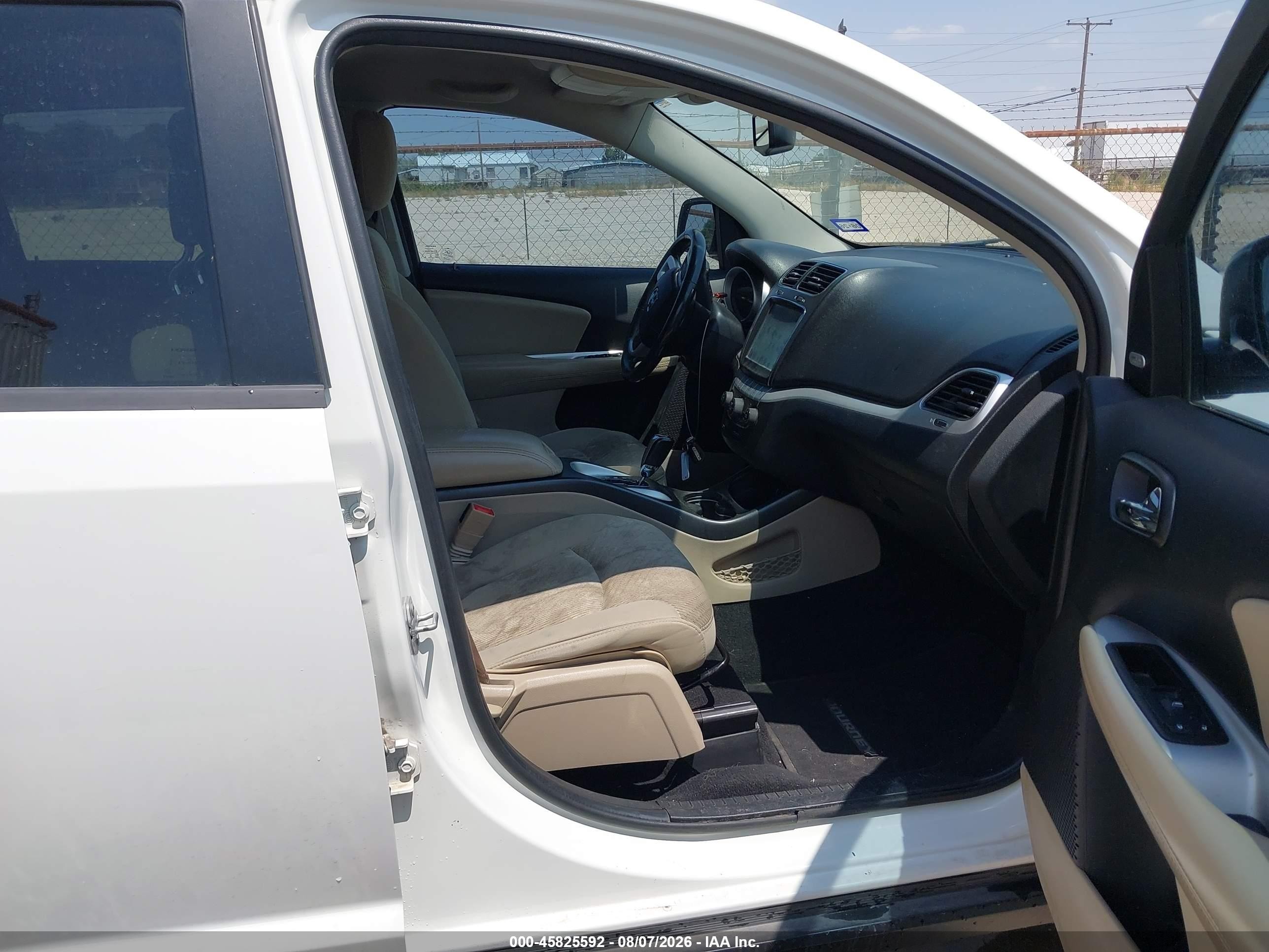 2015 Dodge Journey Sxt White vin: 3C4PDCBG7FT543310