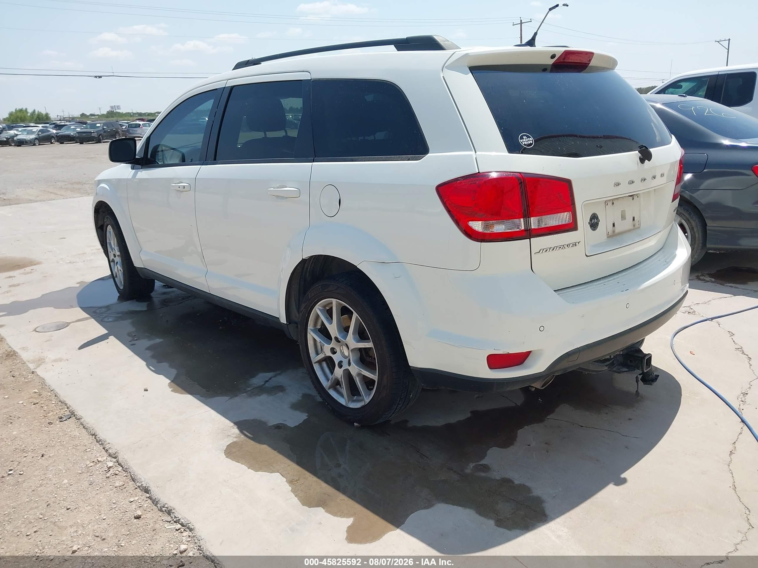 2015 Dodge Journey Sxt White vin: 3C4PDCBG7FT543310