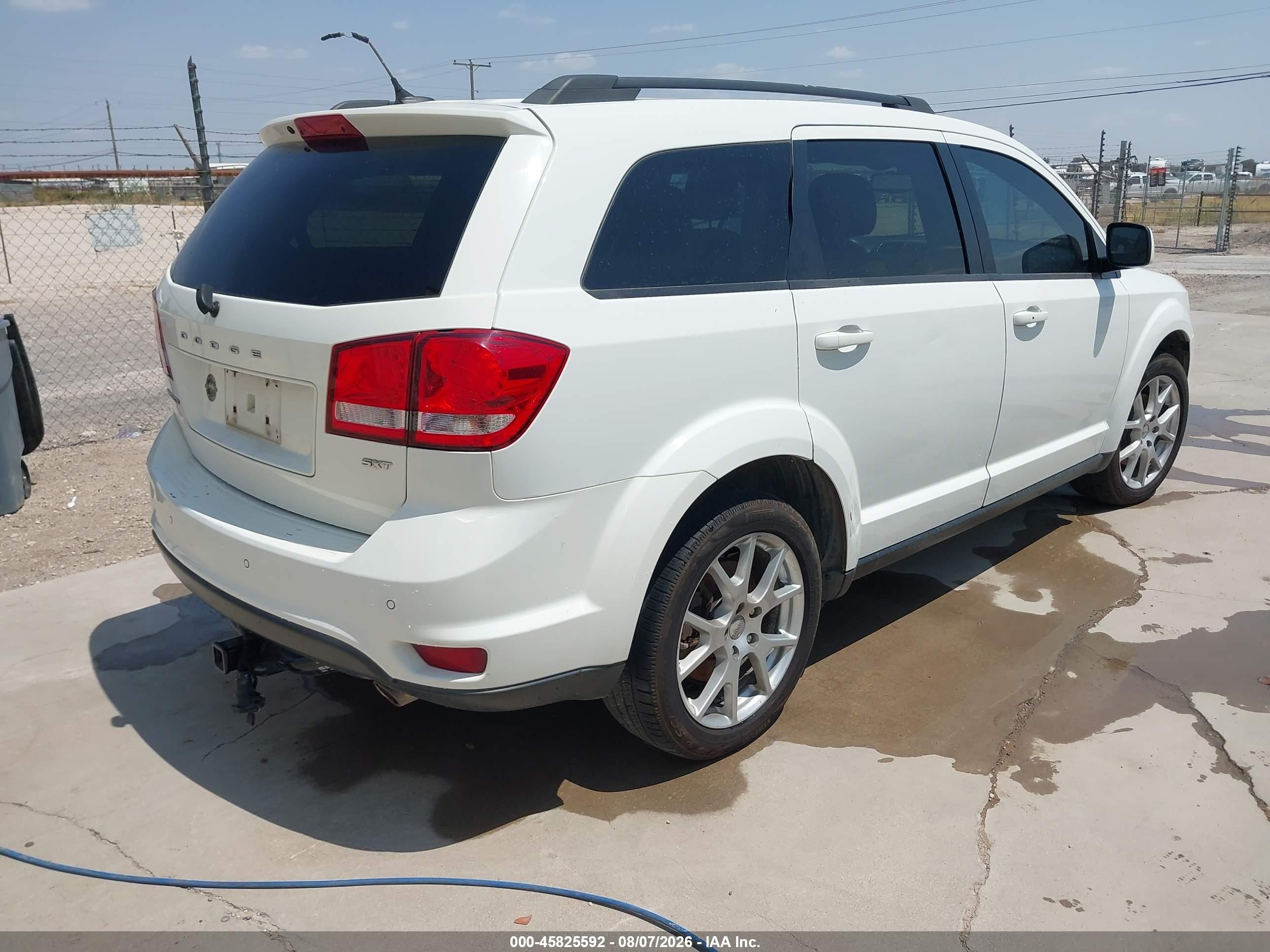 2015 Dodge Journey Sxt White vin: 3C4PDCBG7FT543310