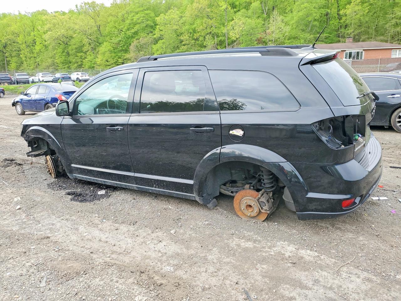 2015 Dodge Journey Black vin: 3C4PDCBG7FT722558