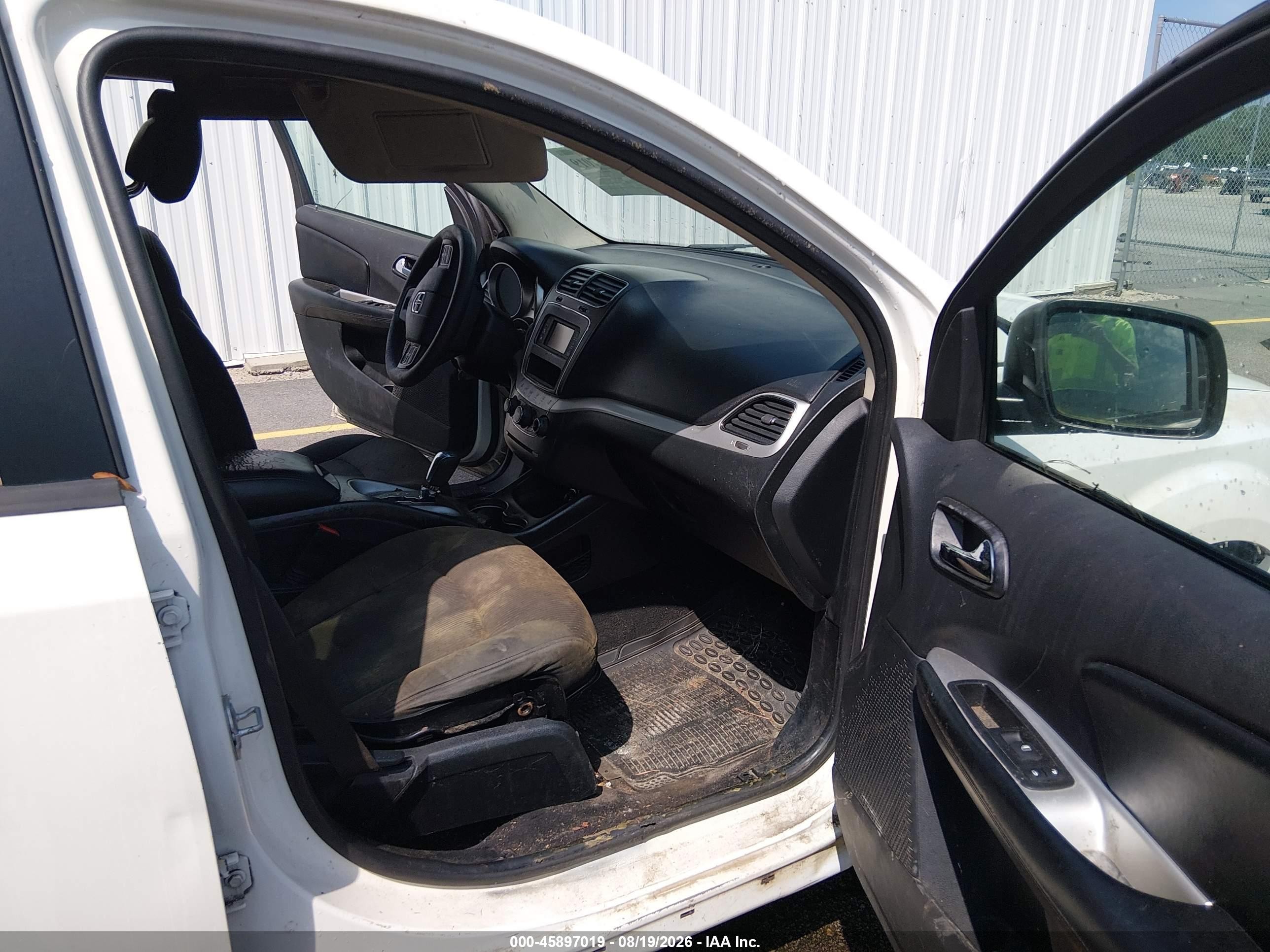 2015 Dodge Journey Sxt White vin: 3C4PDCBG7FT743894