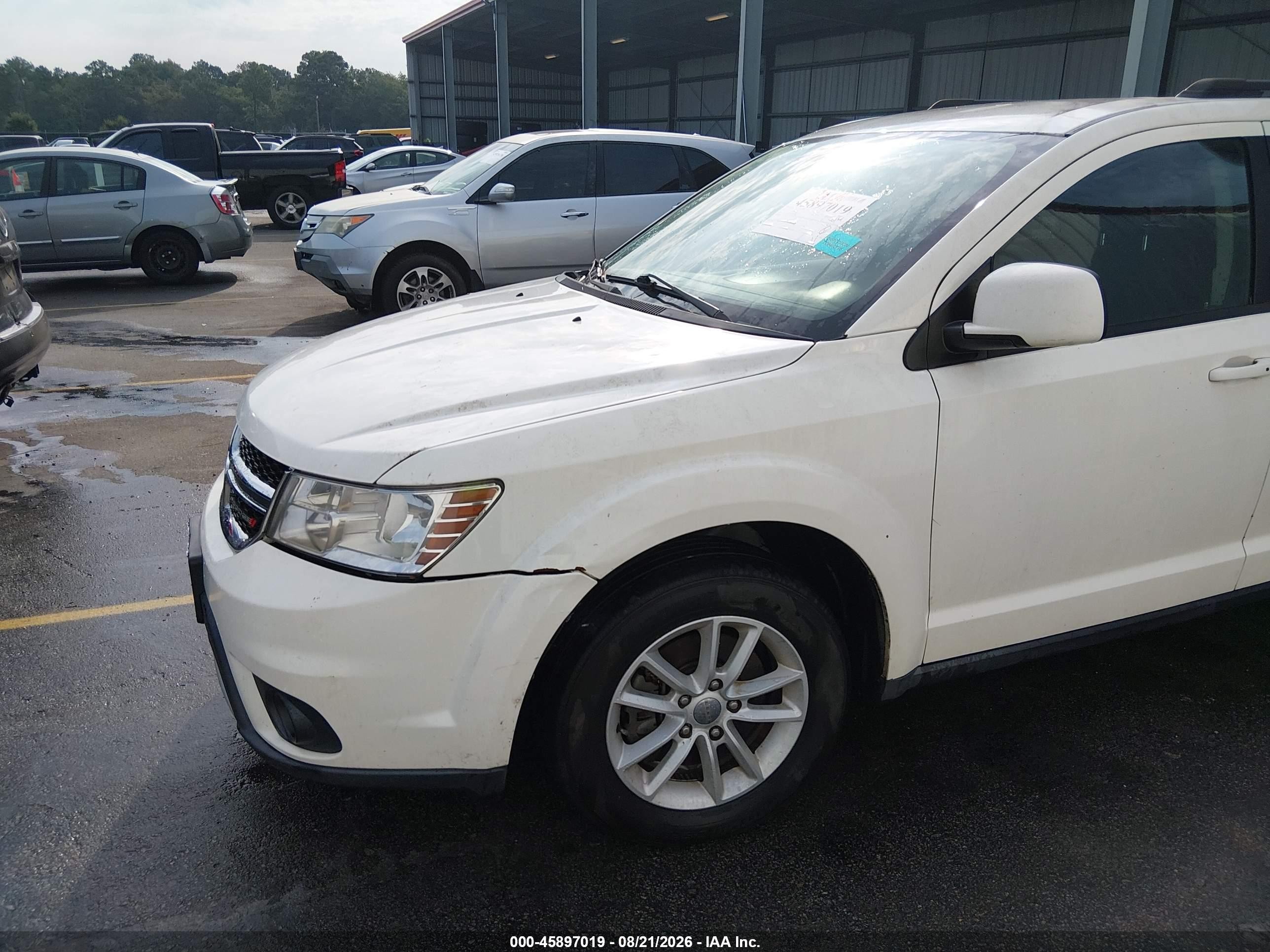 2015 Dodge Journey Sxt White vin: 3C4PDCBG7FT743894