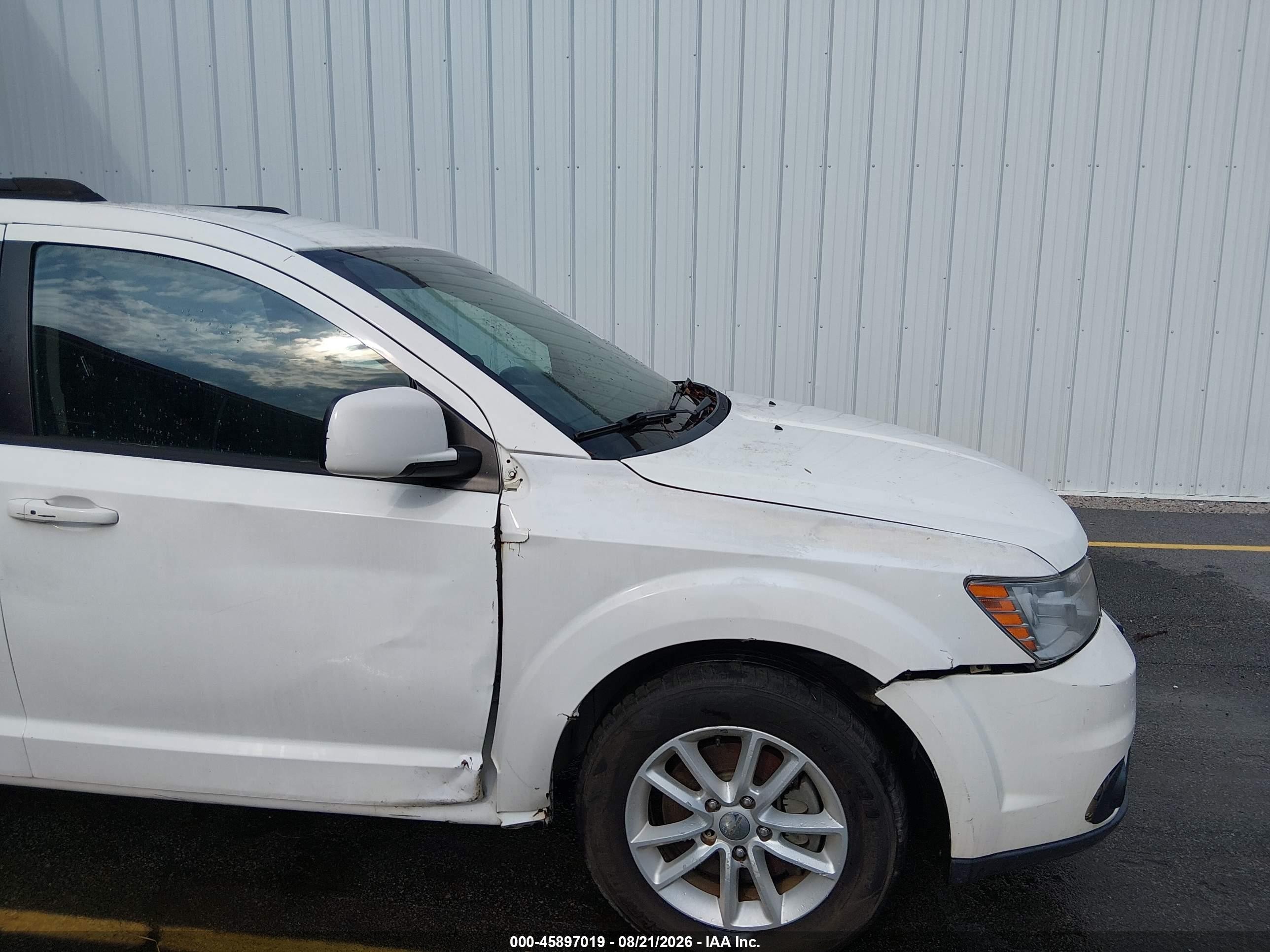 2015 Dodge Journey Sxt White vin: 3C4PDCBG7FT743894