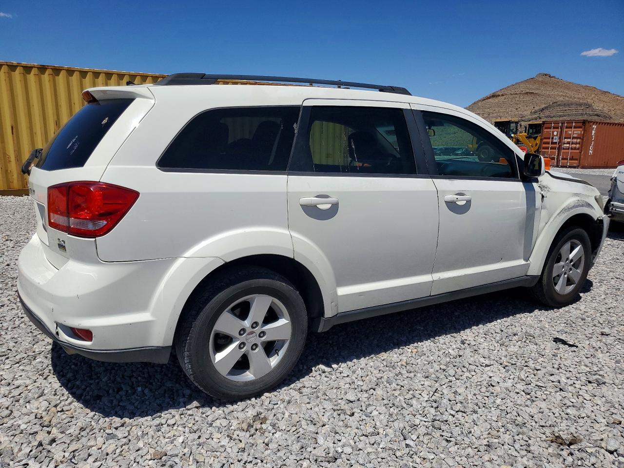 2012 Dodge Journey White vin: 3C4PDCBG8CT196694