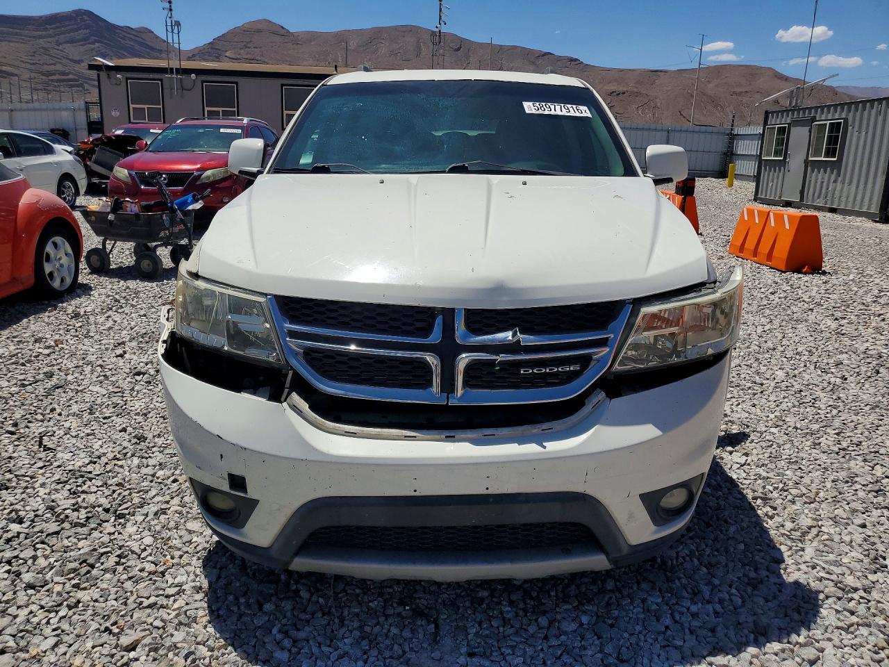 2012 Dodge Journey White vin: 3C4PDCBG8CT196694