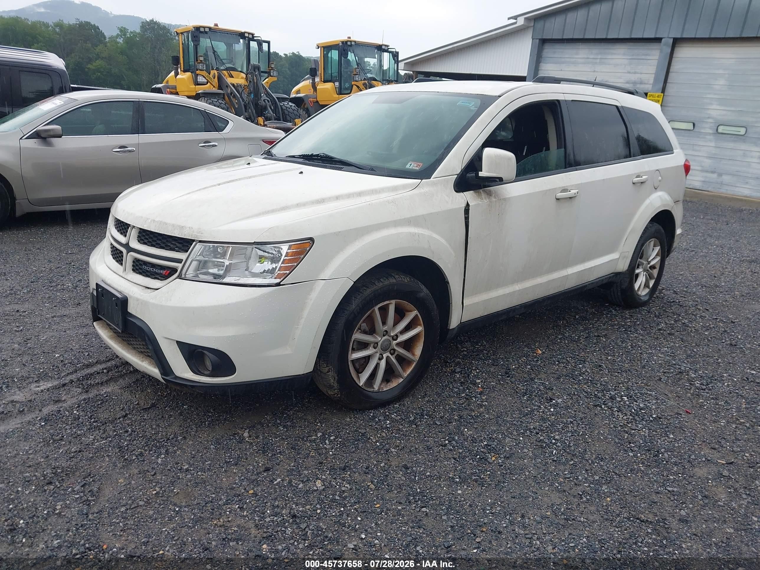 2013 Dodge Journey Sxt White vin: 3C4PDCBG8DT601325