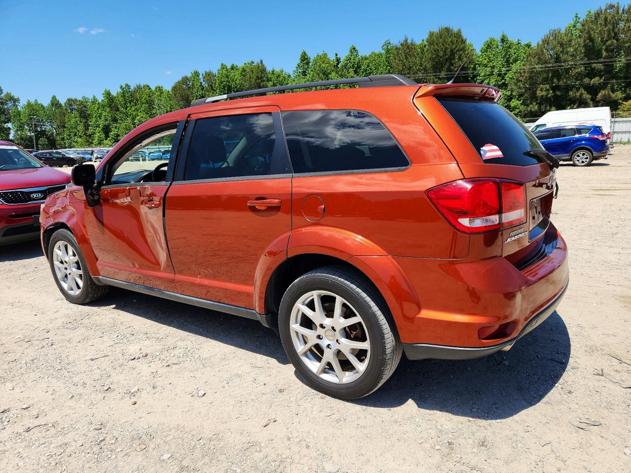 2014 Dodge Journey Sxt Orange vin: 3C4PDCBG8ET183916