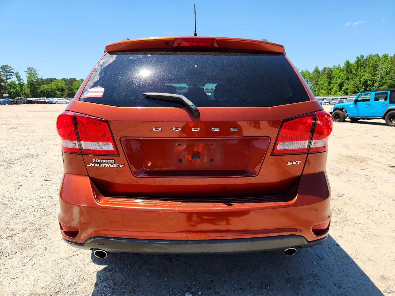 2014 Dodge Journey Sxt Orange vin: 3C4PDCBG8ET183916