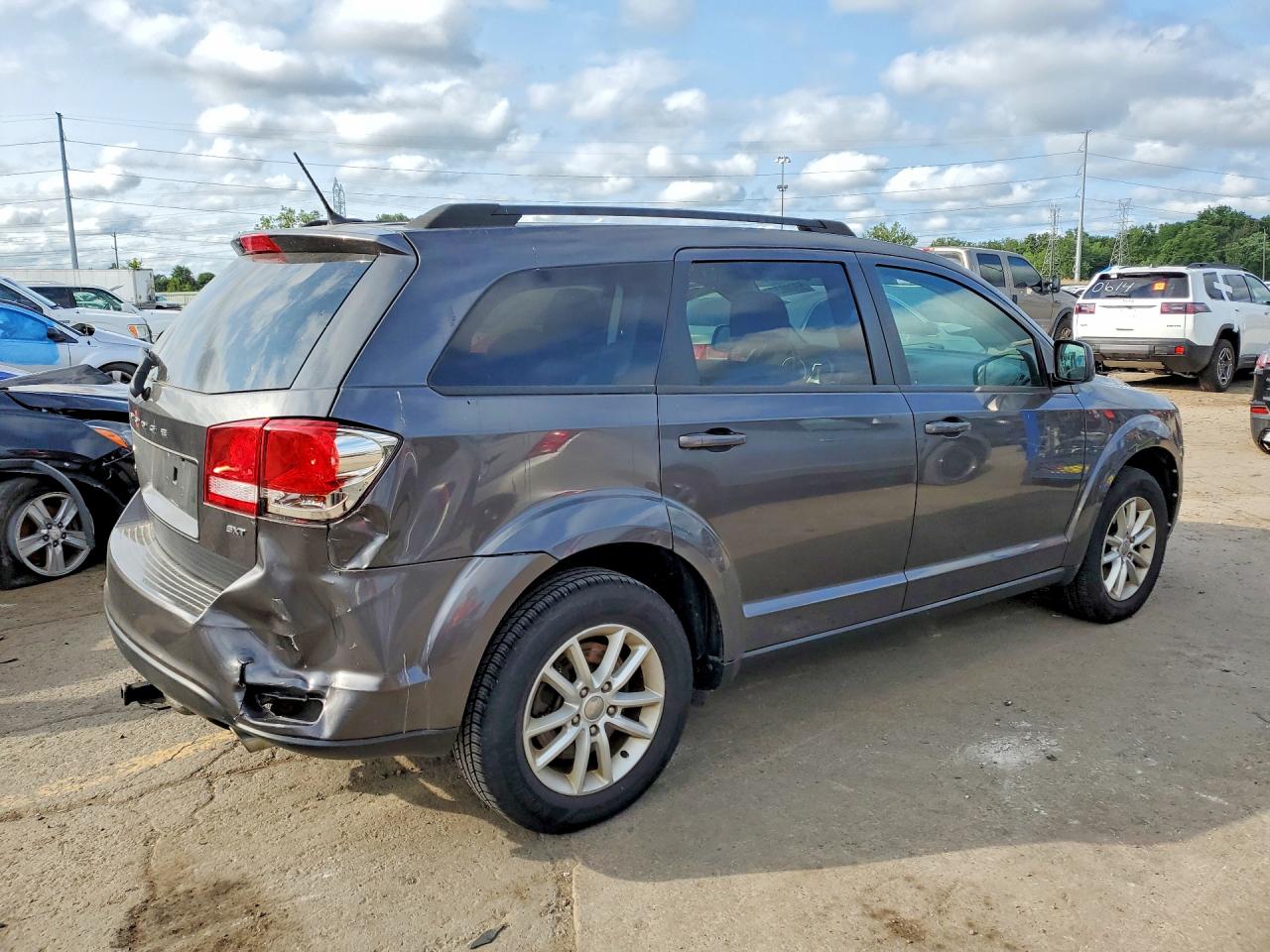 2014 Dodge Journey Sxt Gray vin: 3C4PDCBG8ET289430