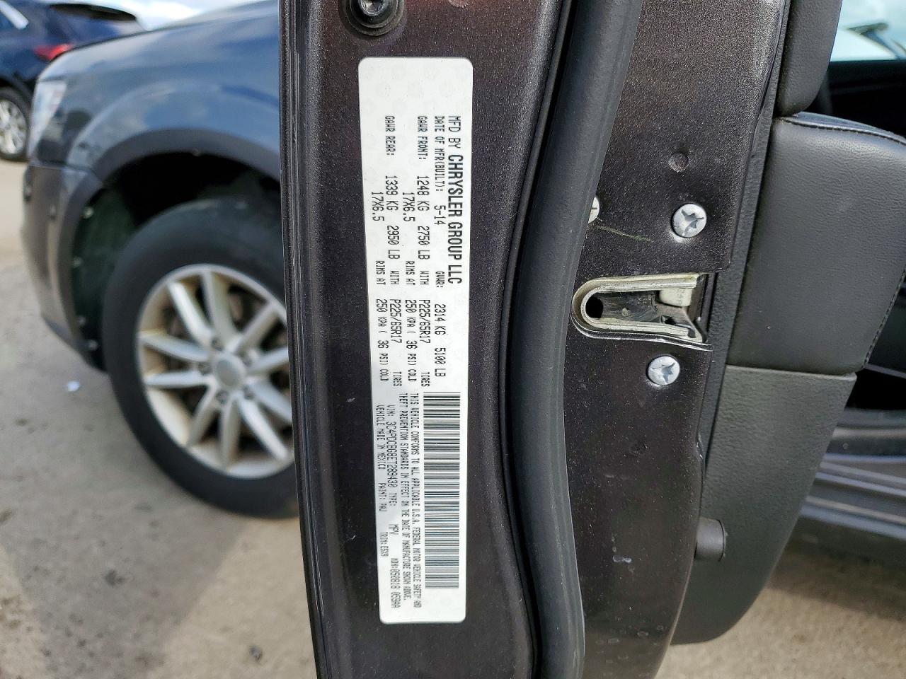 2014 Dodge Journey Sxt Gray vin: 3C4PDCBG8ET289430