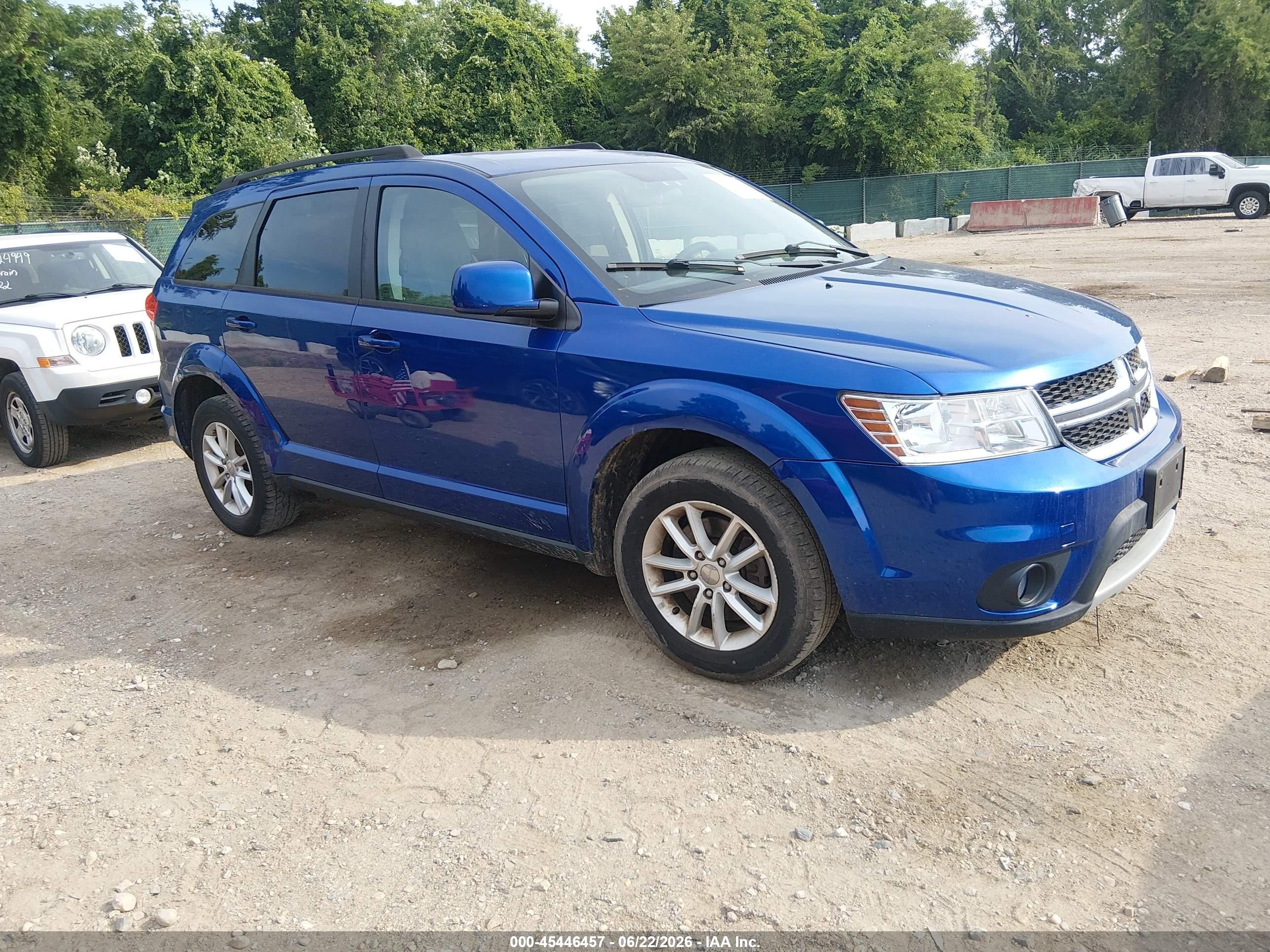 2015 Dodge Journey Sxt Blue vin: 3C4PDCBG8FT669062
