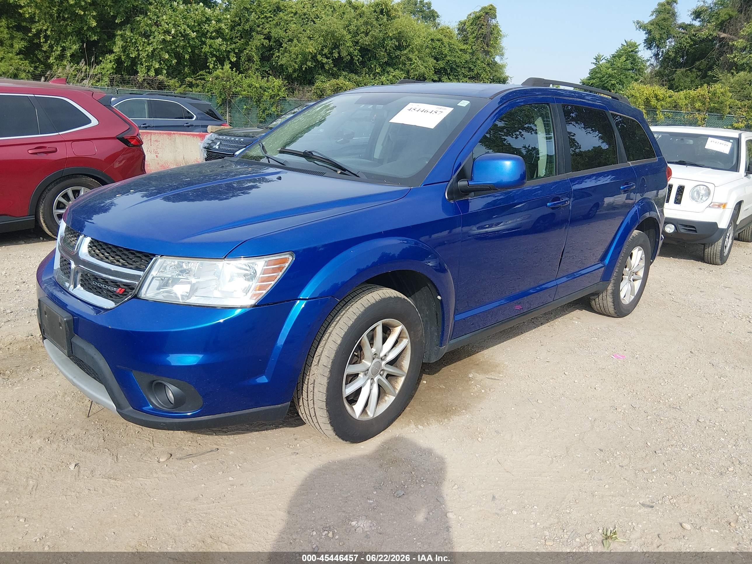2015 Dodge Journey Sxt Blue vin: 3C4PDCBG8FT669062