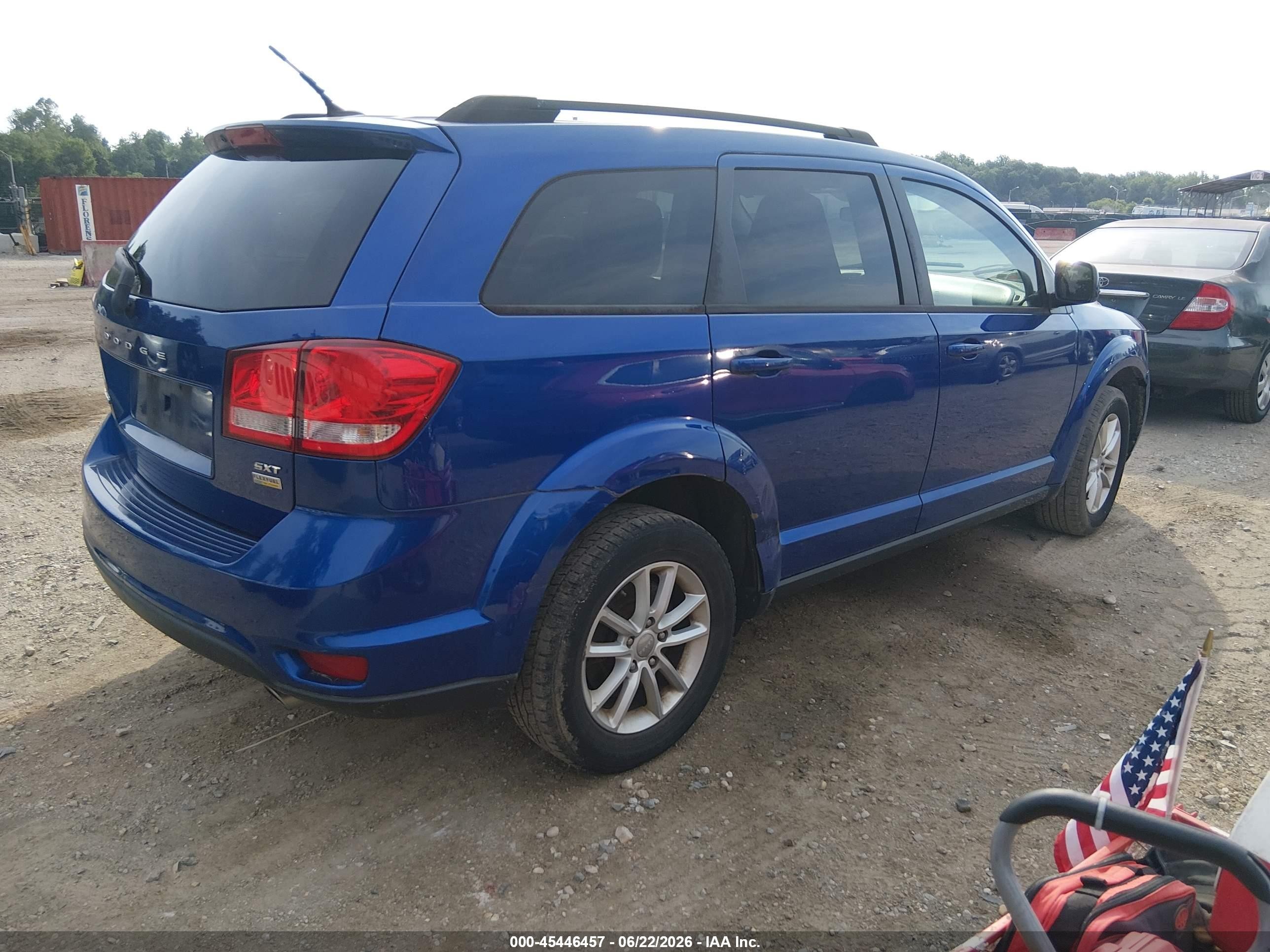 2015 Dodge Journey Sxt Blue vin: 3C4PDCBG8FT669062
