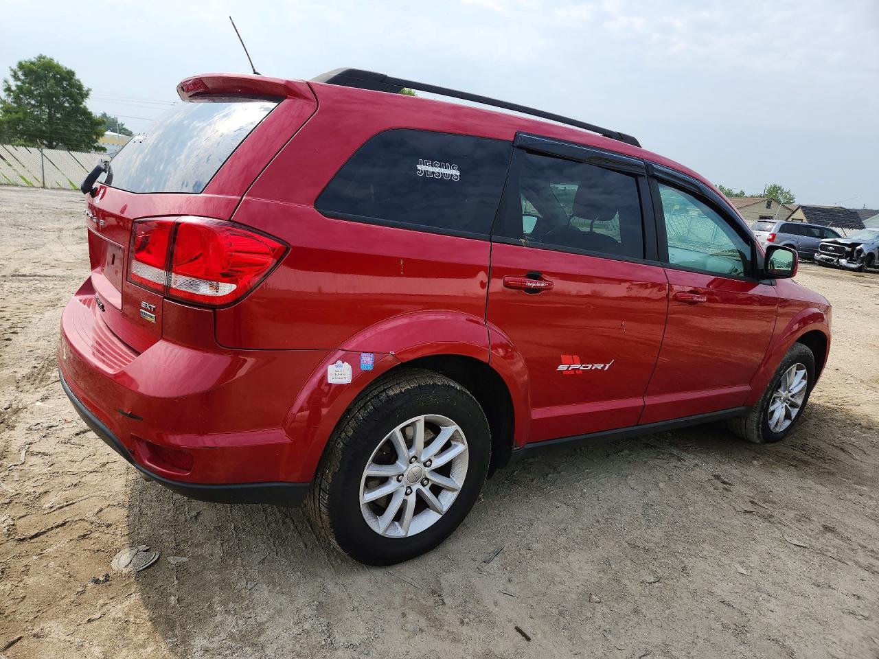 2015 Dodge Journey Sxt Red vin: 3C4PDCBG8FT673970