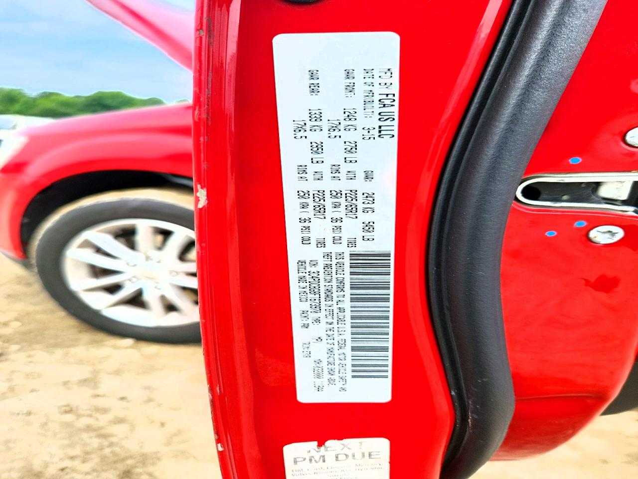 2015 Dodge Journey Sxt Red vin: 3C4PDCBG8FT673970