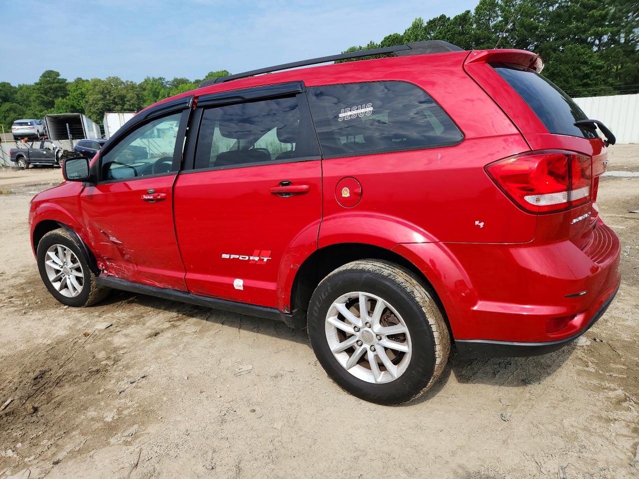 2015 Dodge Journey Sxt Red vin: 3C4PDCBG8FT673970