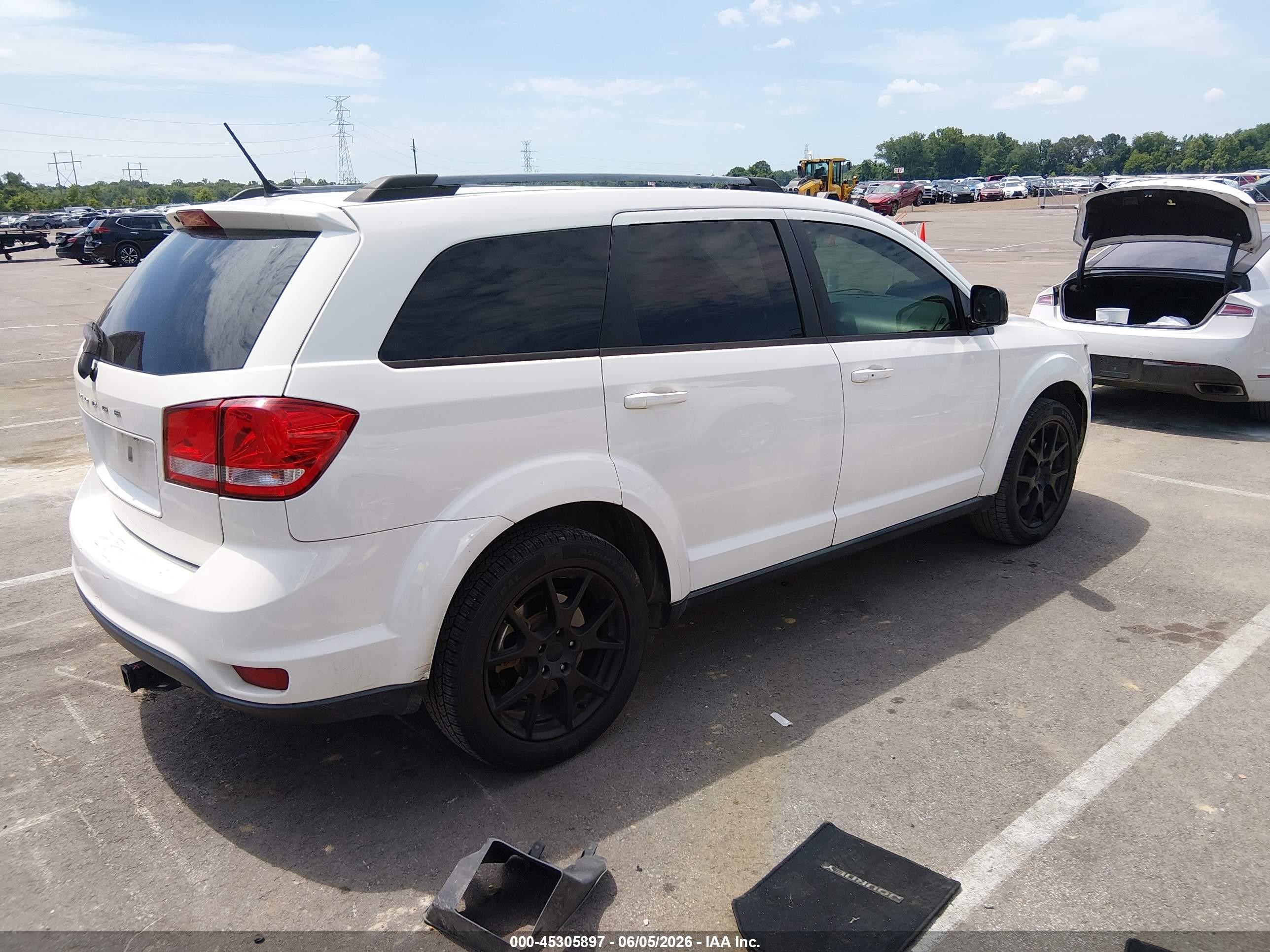 2017 Dodge Journey Sxt White vin: 3C4PDCBG8HT598917