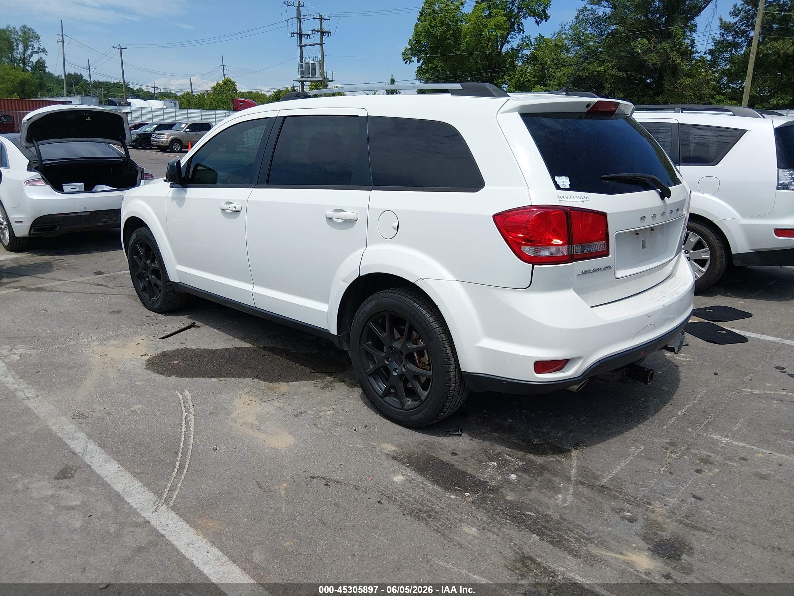 2017 Dodge Journey Sxt White vin: 3C4PDCBG8HT598917