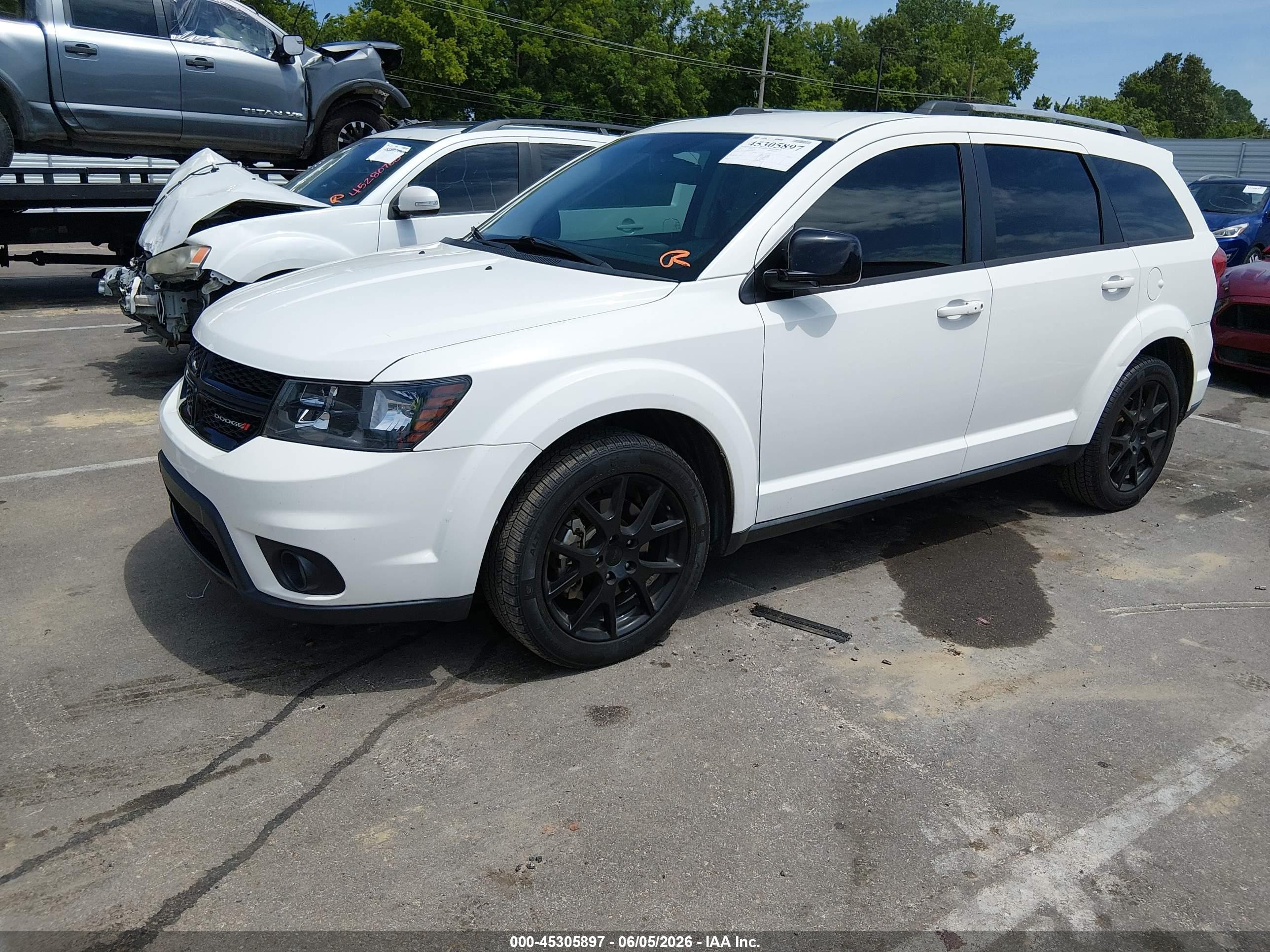 2017 Dodge Journey Sxt White vin: 3C4PDCBG8HT598917