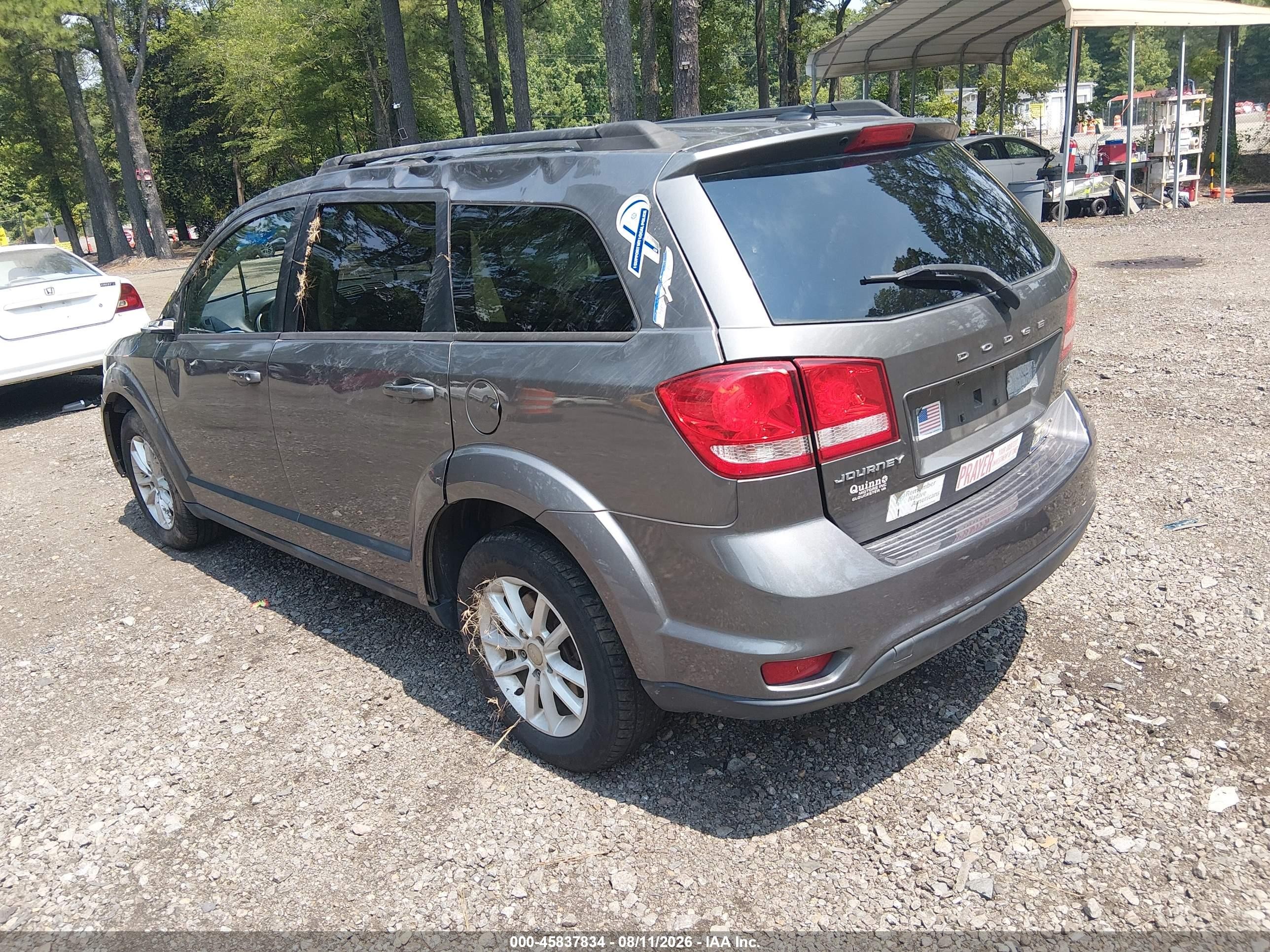 2013 Dodge Journey Sxt Gray vin: 3C4PDCBG9DT552670