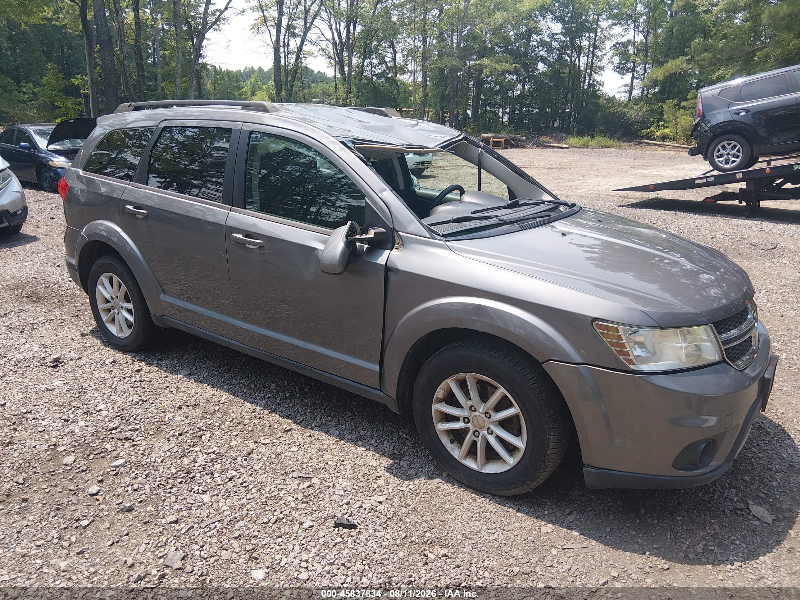 2013 Dodge Journey Sxt Gray vin: 3C4PDCBG9DT552670