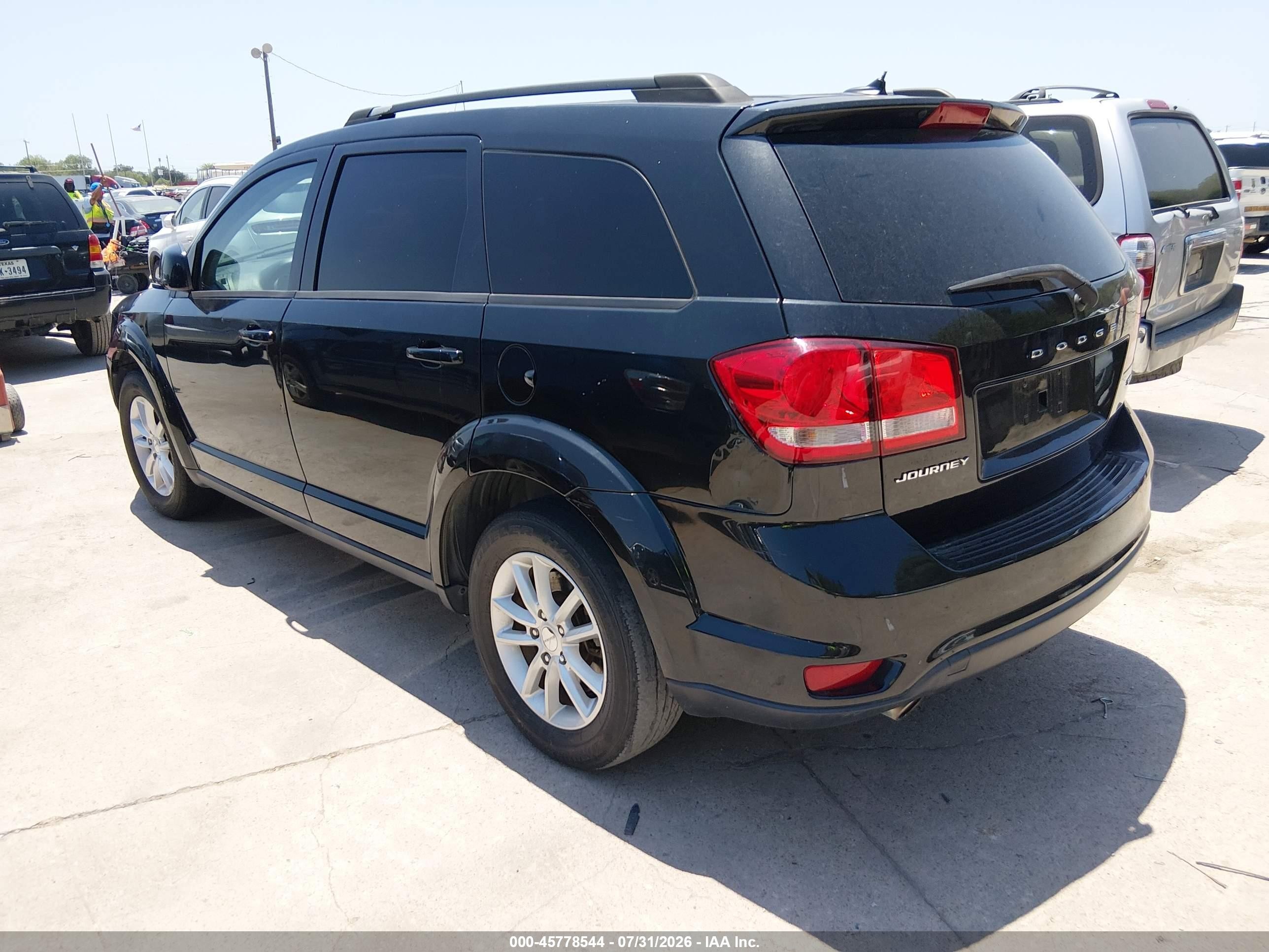 2013 Dodge Journey Sxt Черный vin: 3C4PDCBG9DT656866