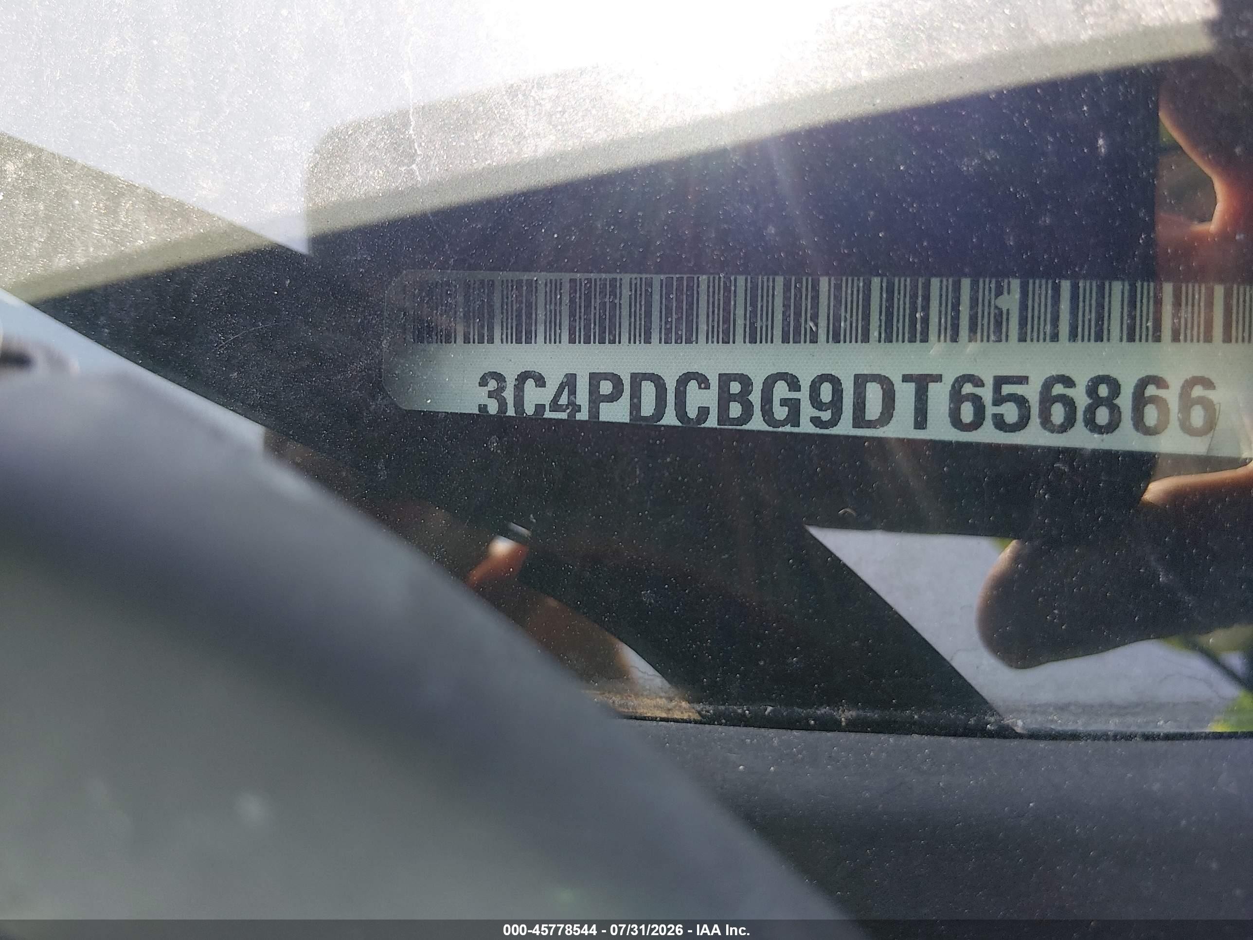 2013 Dodge Journey Sxt Черный vin: 3C4PDCBG9DT656866